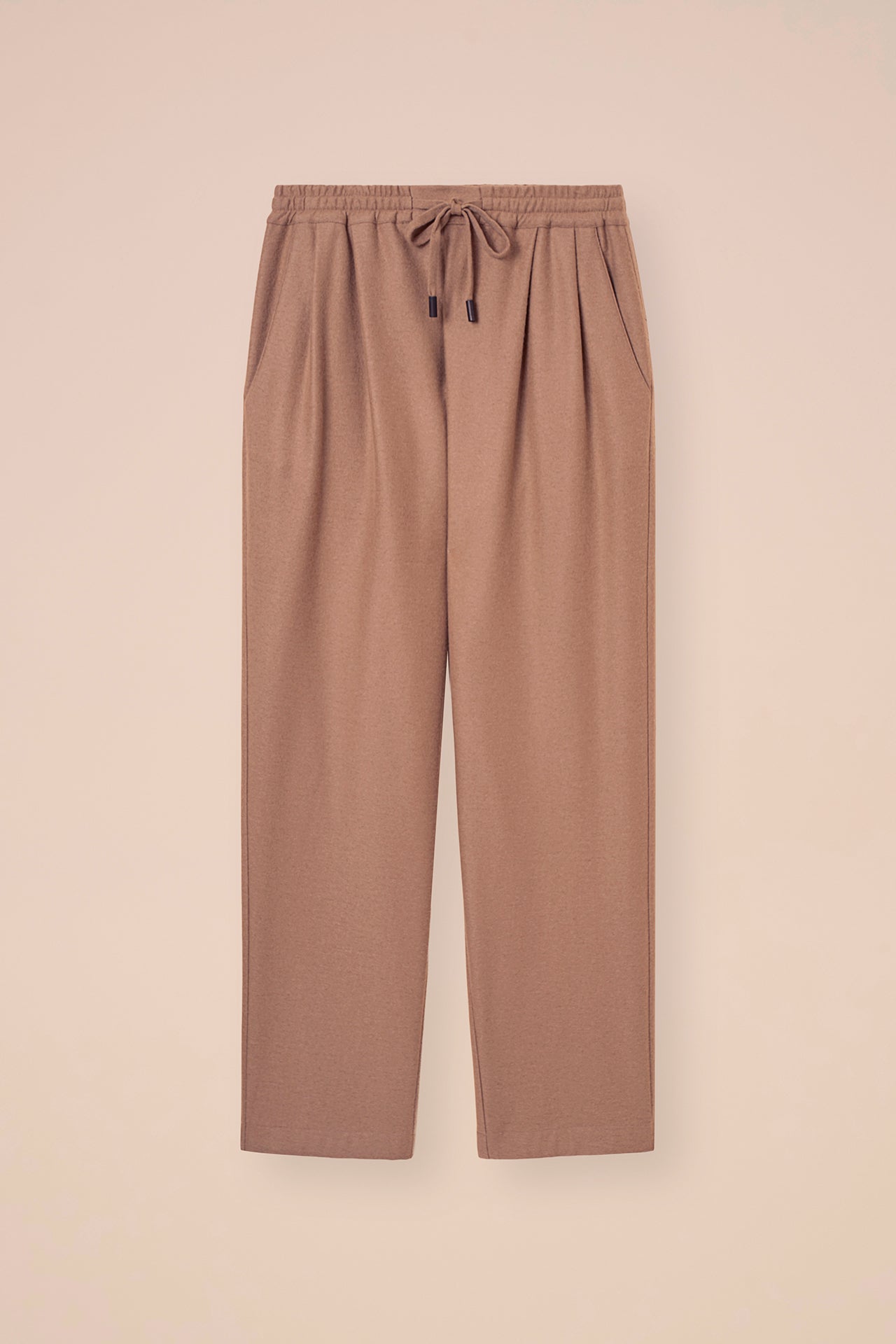 Magenta Cashmere Flanel Straight Pants - DUNES