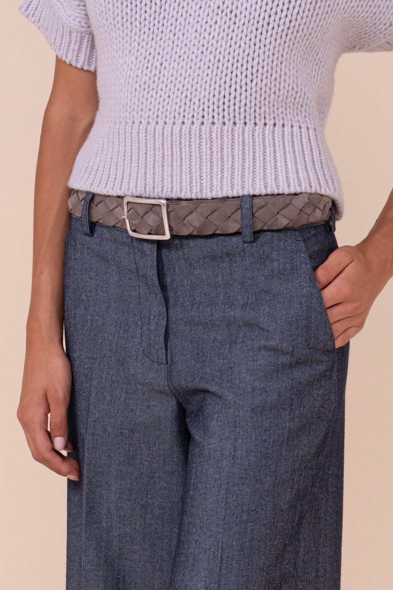 Gloria Wool and Cotton Gabardine Wide Leg Pants - 4