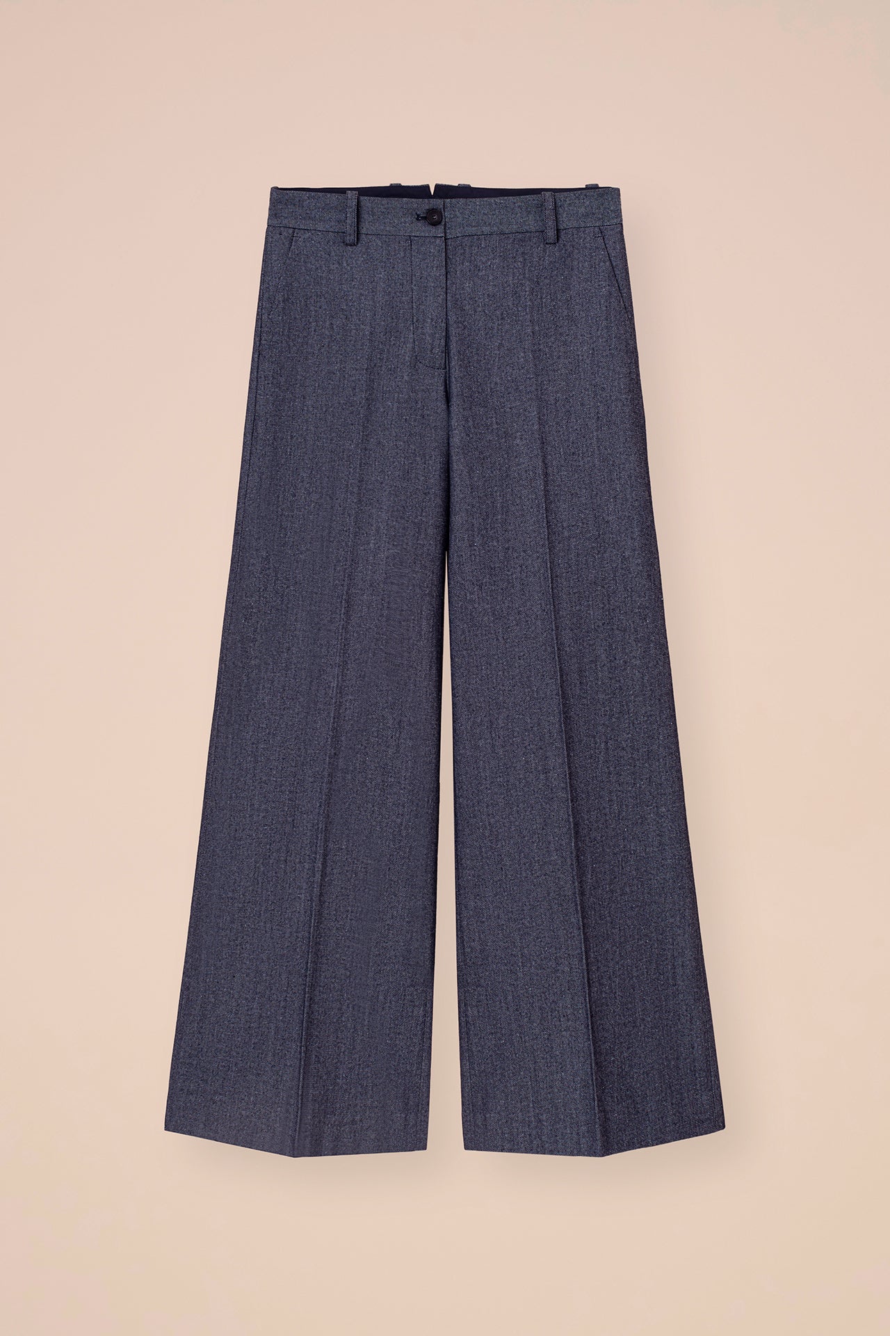 Gloria Wool and Cotton Gabardine Wide Leg Pants - 4
