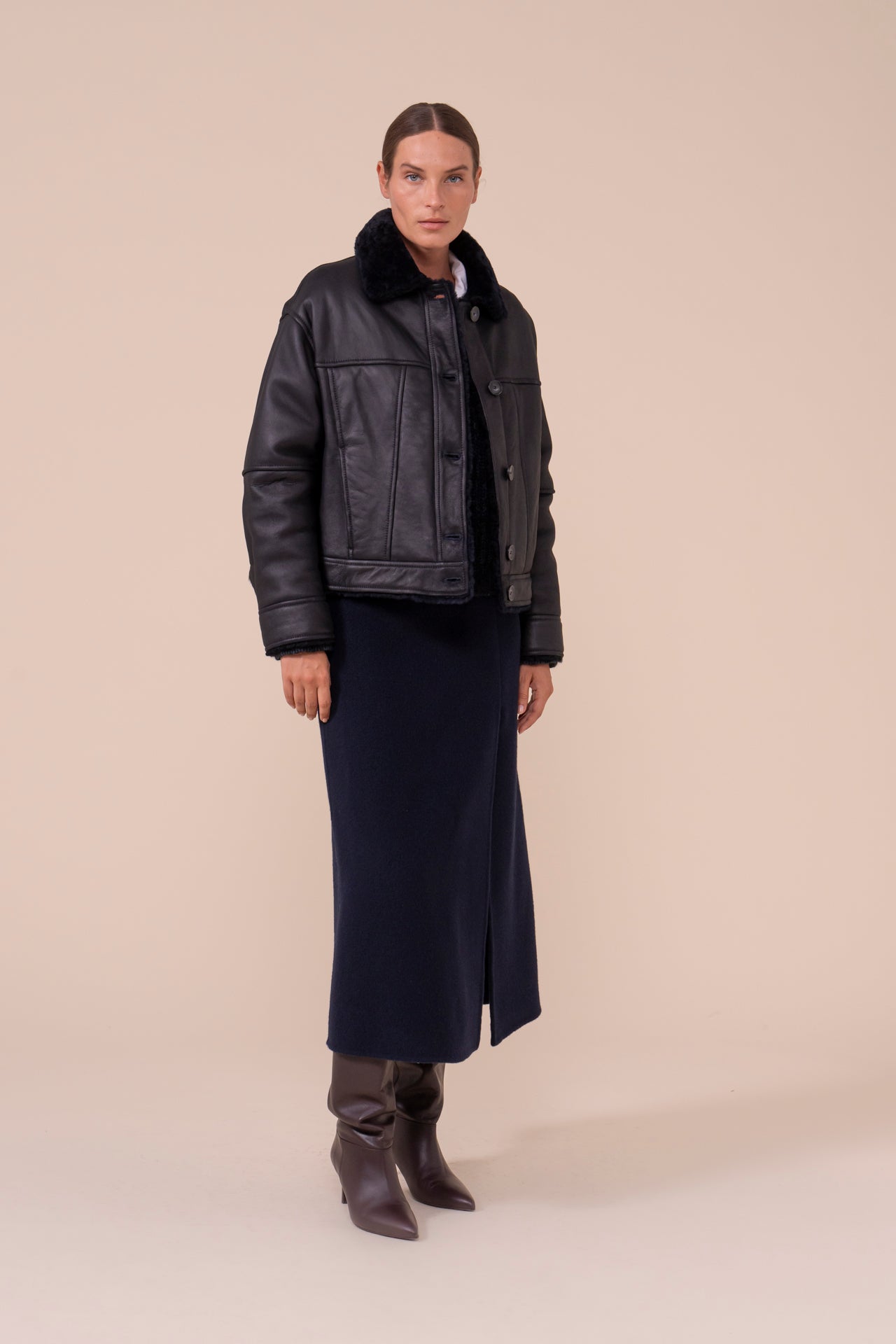 Cromite bomber in montone - Reversibile - STORM
