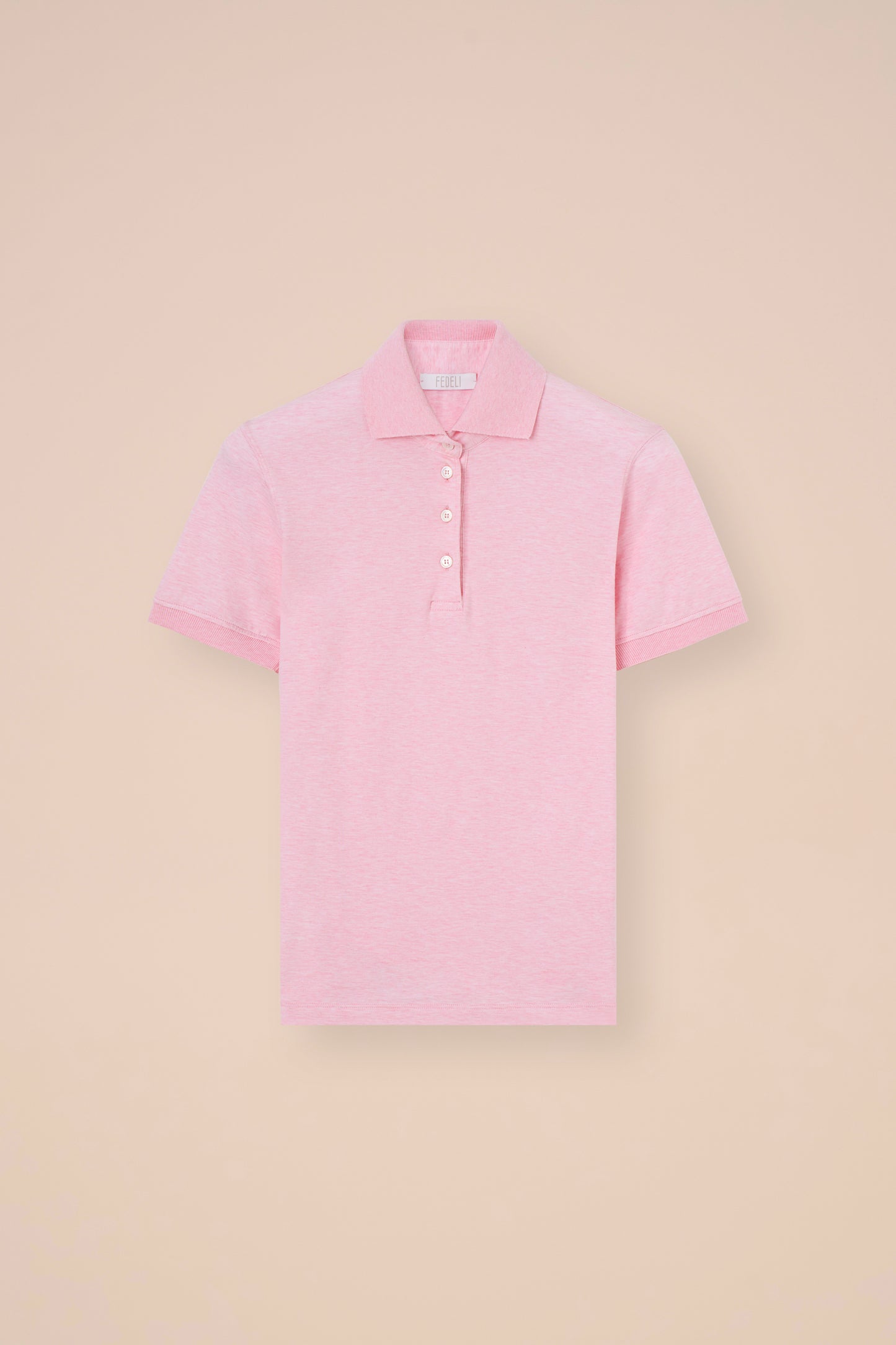 Bellini polo in jersey di cotone mèlange - WAVE