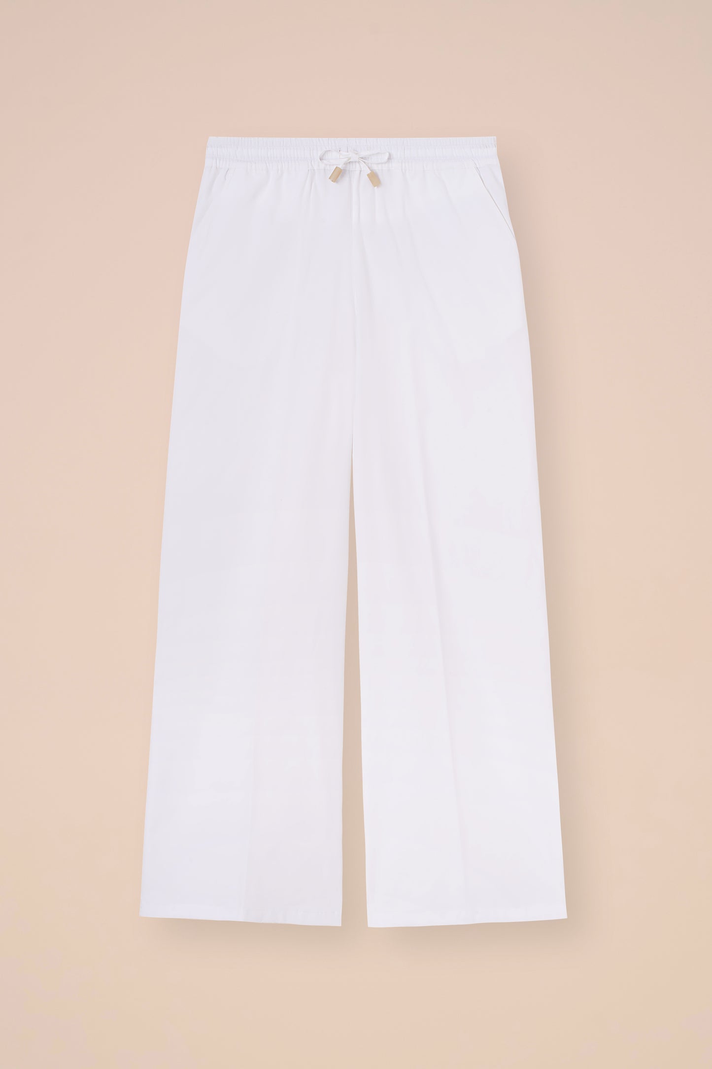 New Diana Cotton Poplin Wide-Leg Pants - SIENNA