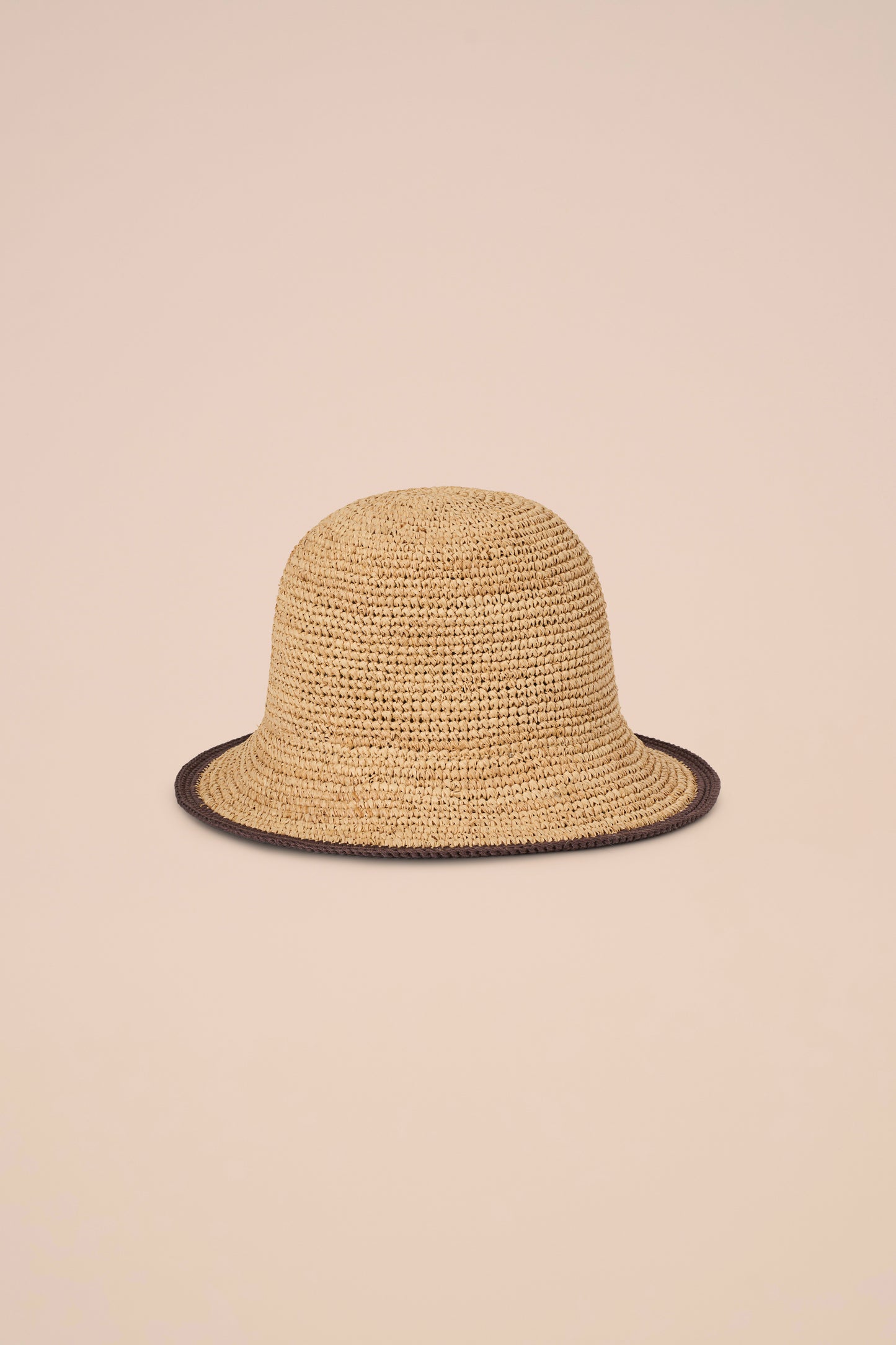 Rebecca Raffia Cloche Hat - WHITE