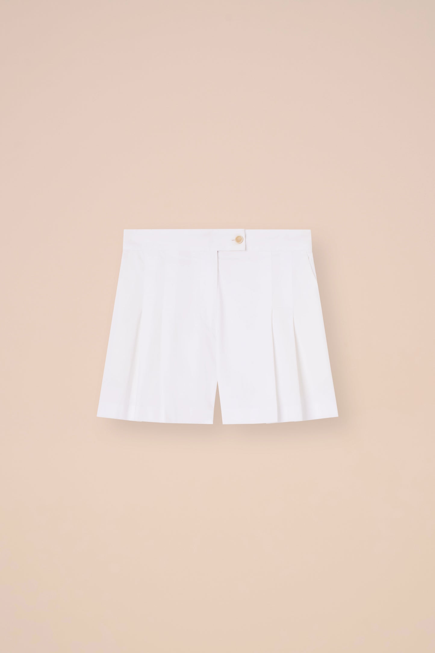 Egon shorts sartoriali in cotone gabardine - ALMOND