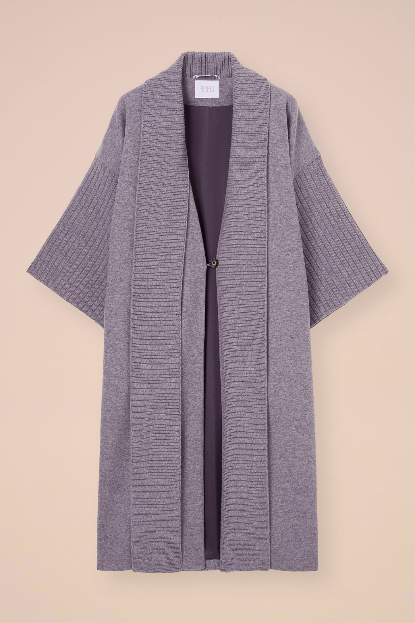 Belen Cashmere Flanel Double Coat - ICE