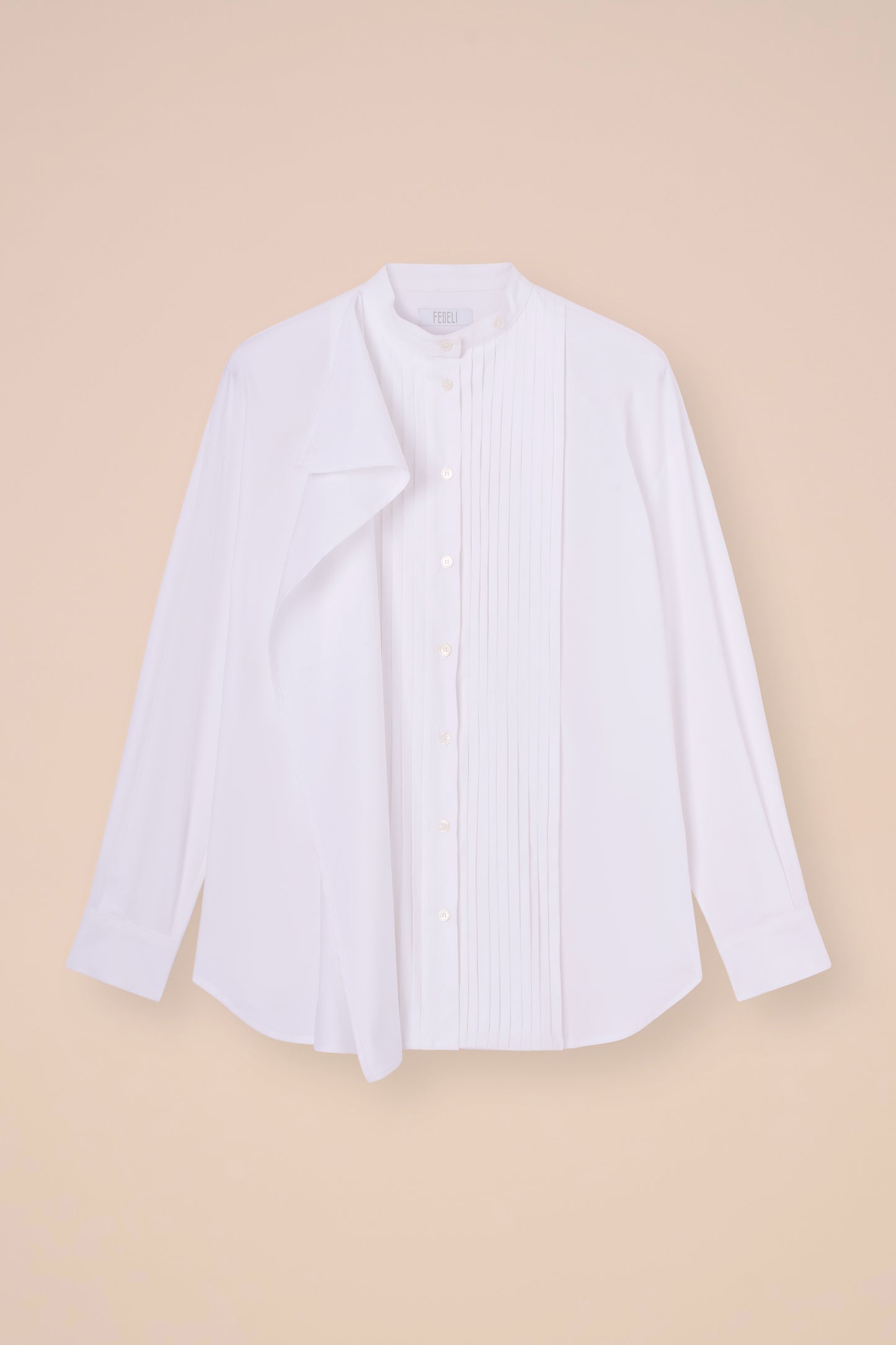 Estela camicia in cotone popeline flex - WHITE