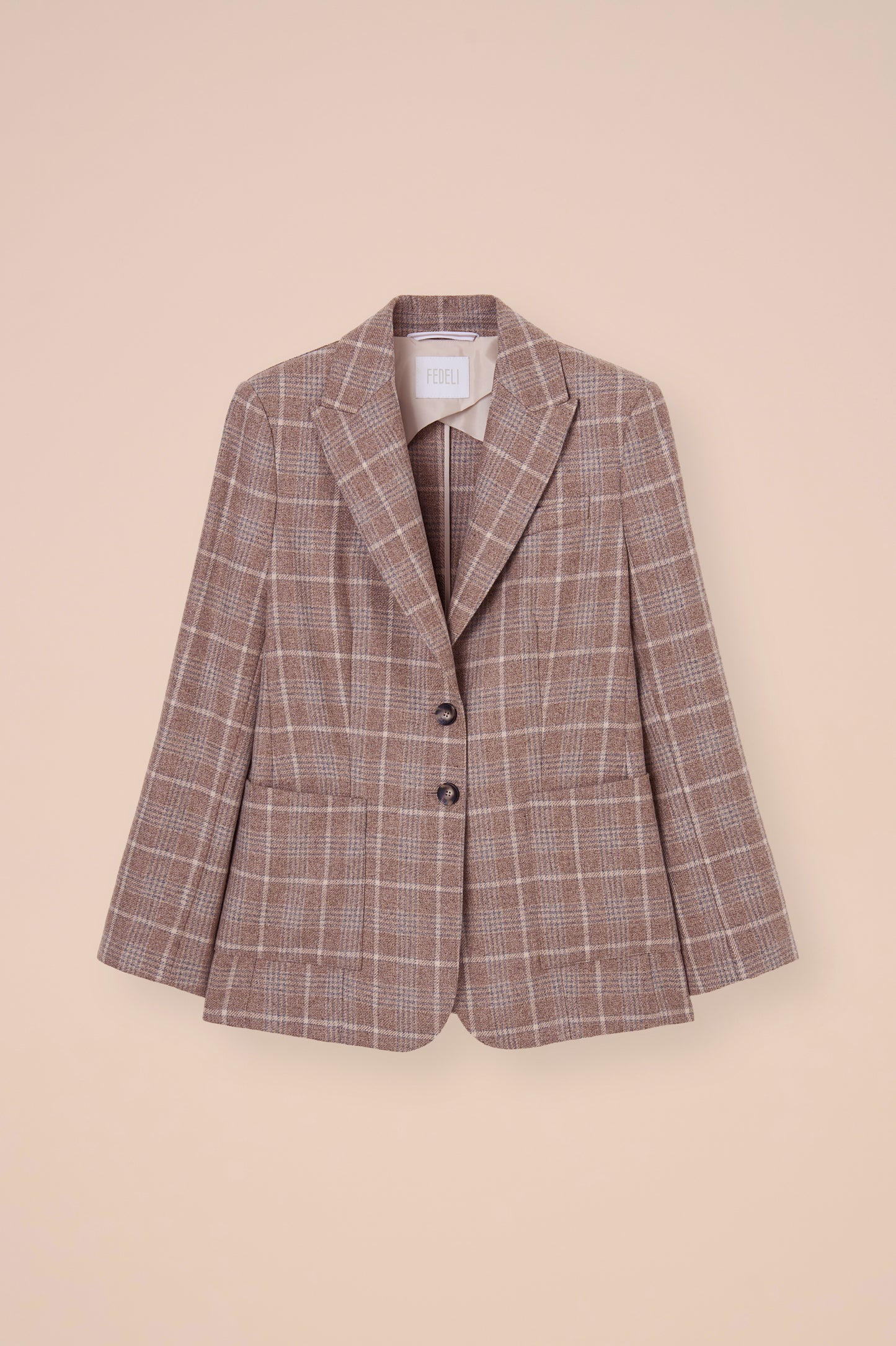 Manolo blazer monopetto in cashmere jack - DUNES