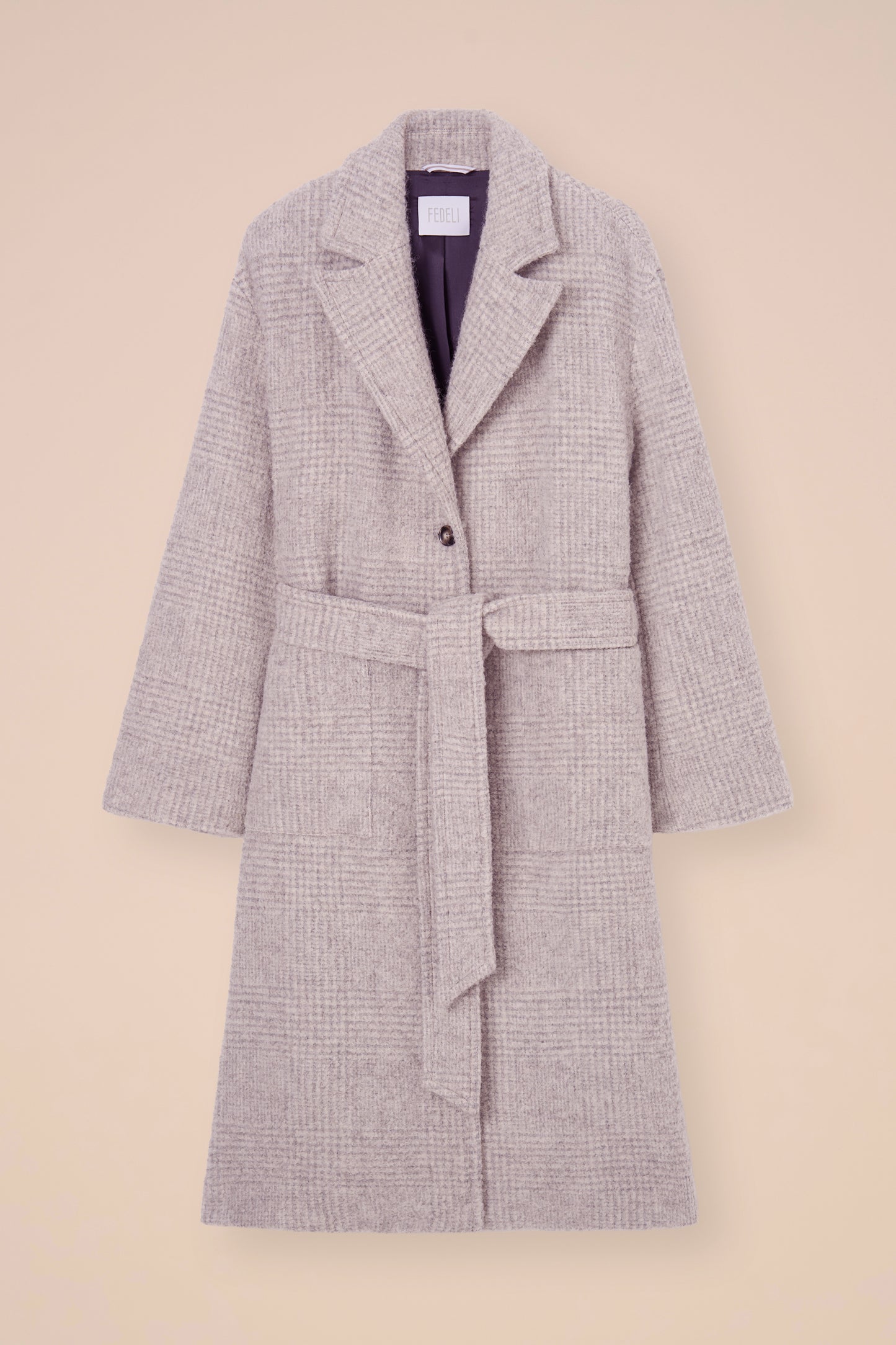 Ximena cappotto in alpaca e lana - LIGHTGRAY