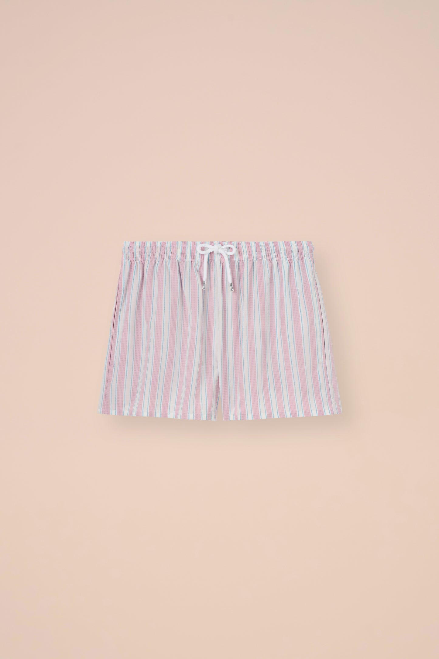 Panarea shorts in tessuto sakar - Fantasia rigata - LINEN