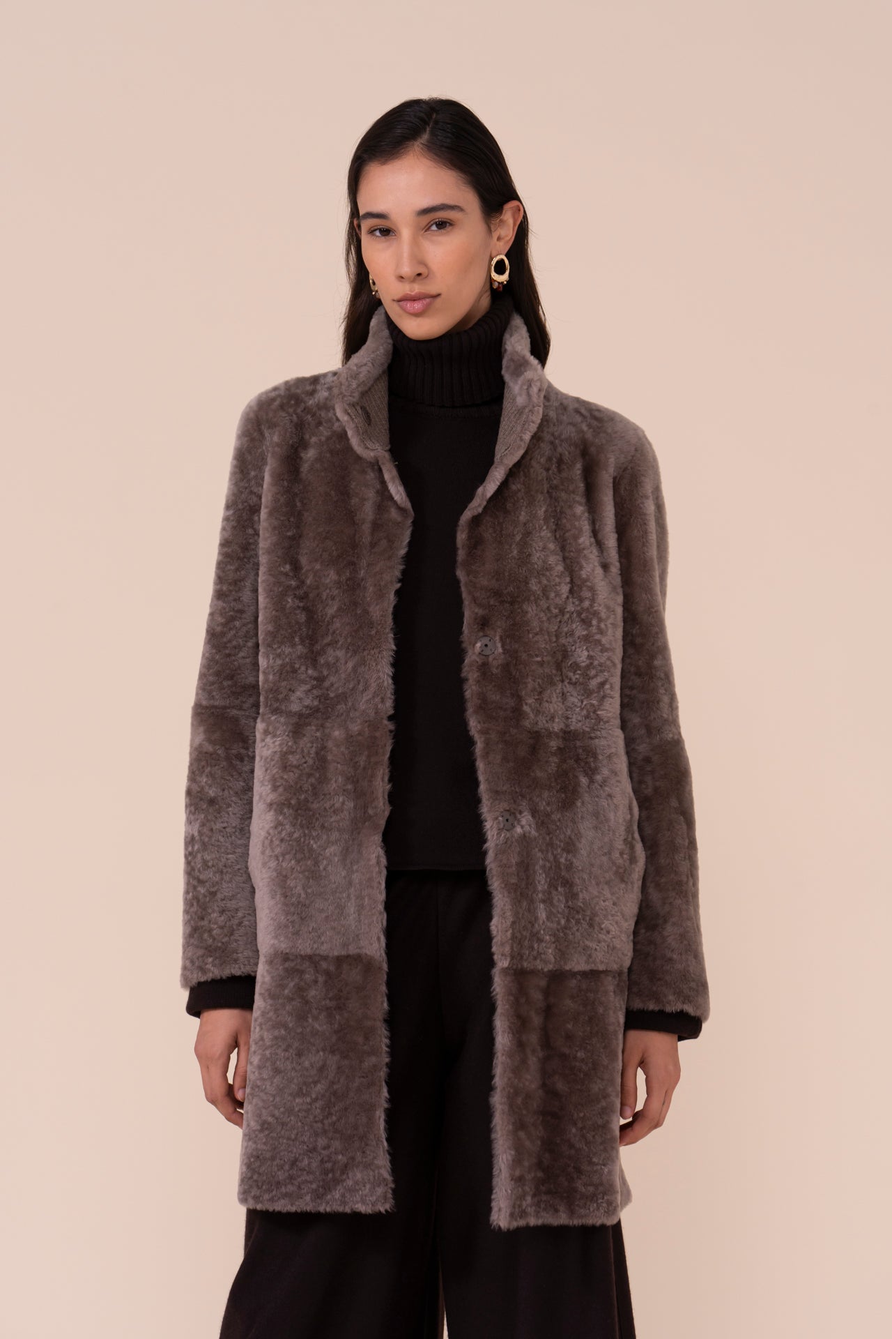 Alite cappotto in montone - Reversibile - MUD