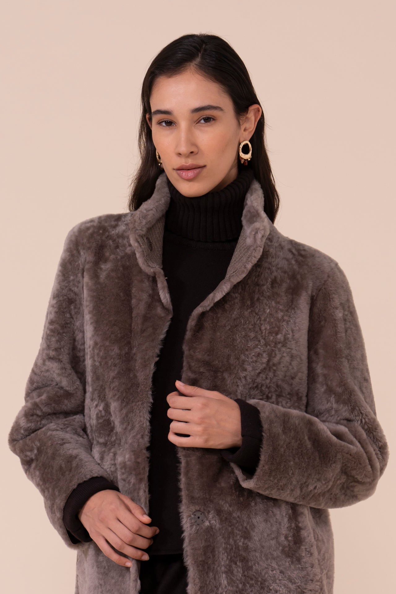 Alite cappotto in montone - Reversibile - MUD