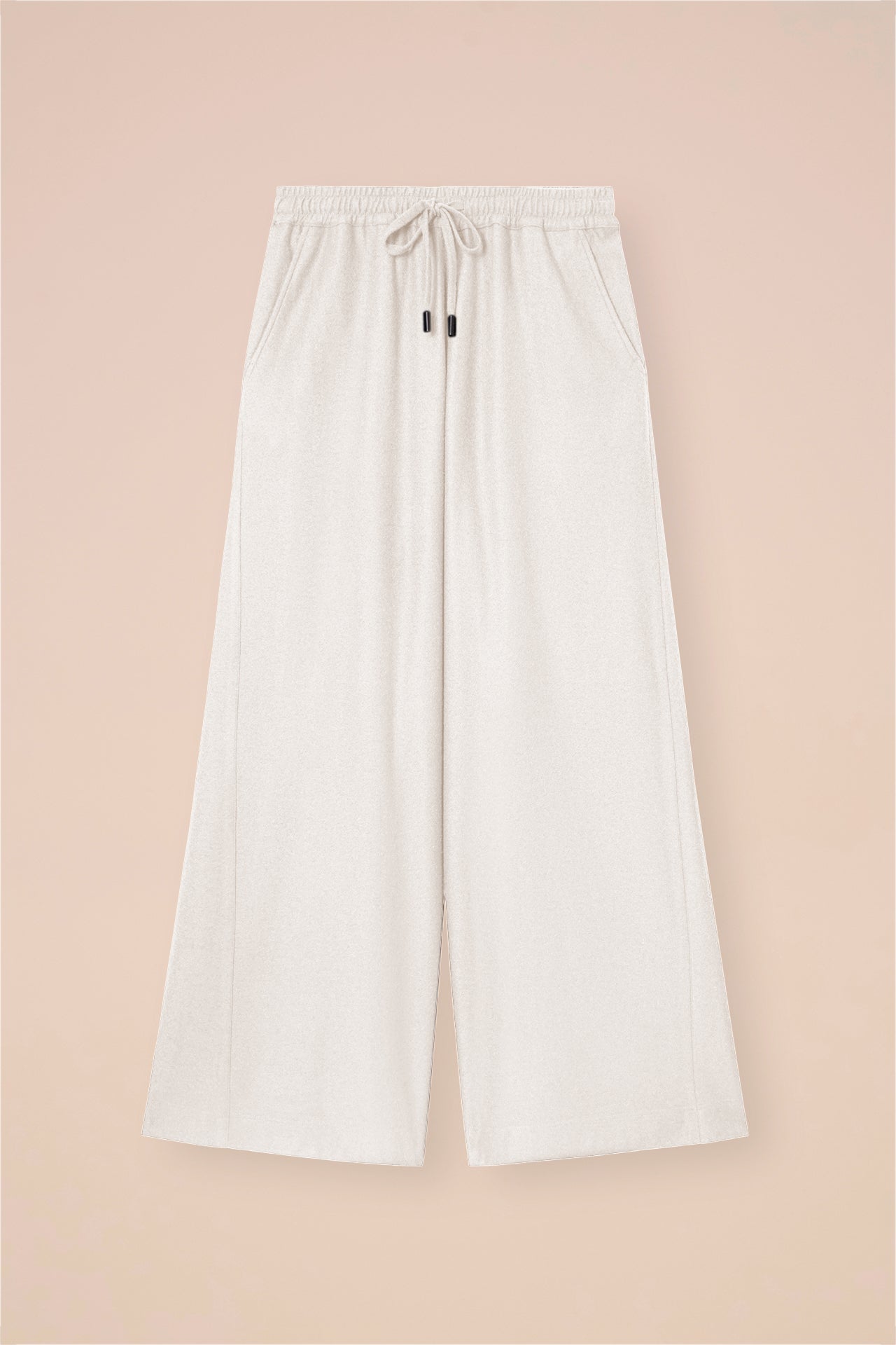 New Diana pantaloni a gamba ampia in cashmere flanel - STORM