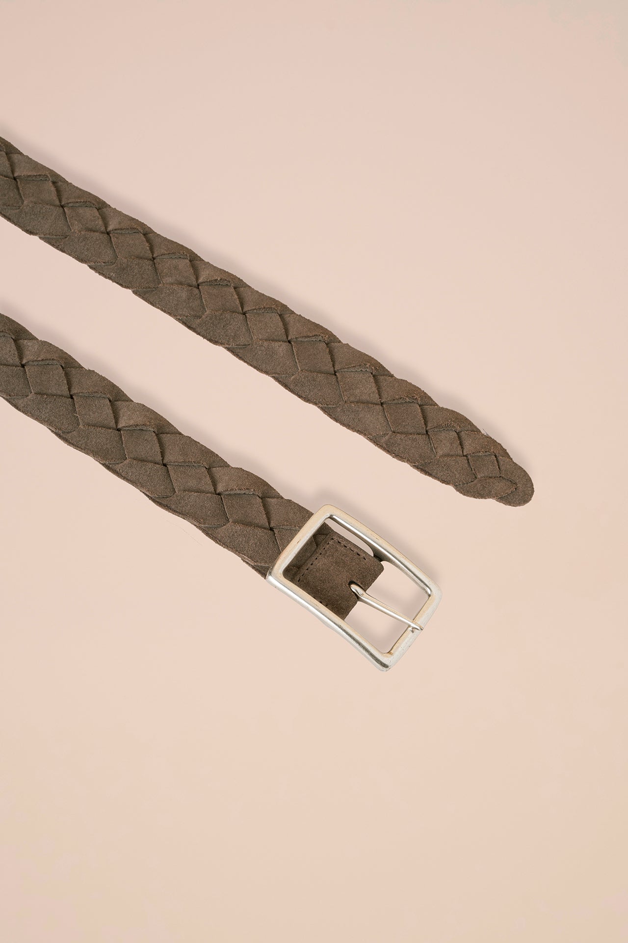 Venezia cintura in suede e nappa - Reversibile - DARKCHOCOLATE