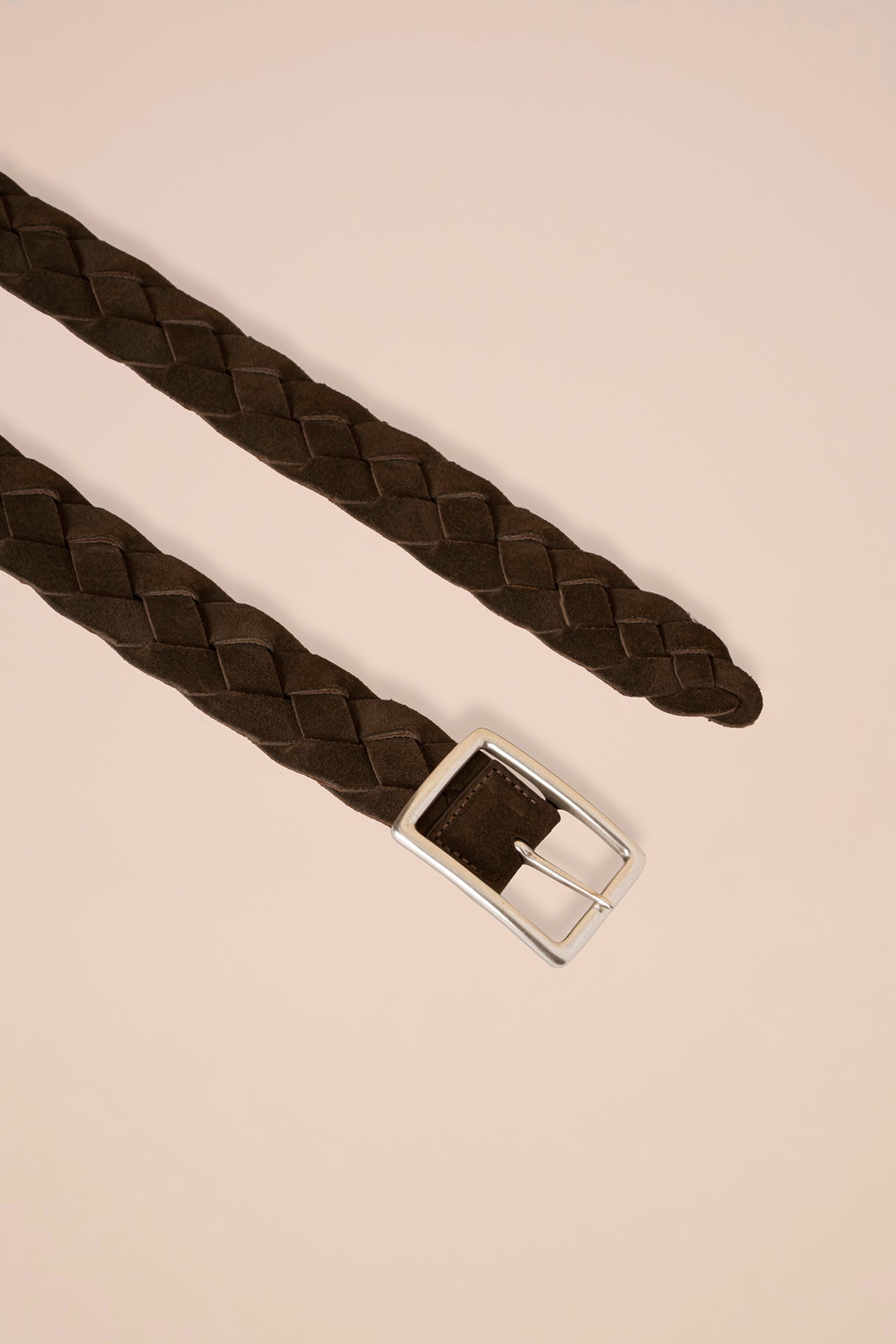 Venezia cintura in suede e nappa - Reversibile - DARKCHOCOLATE