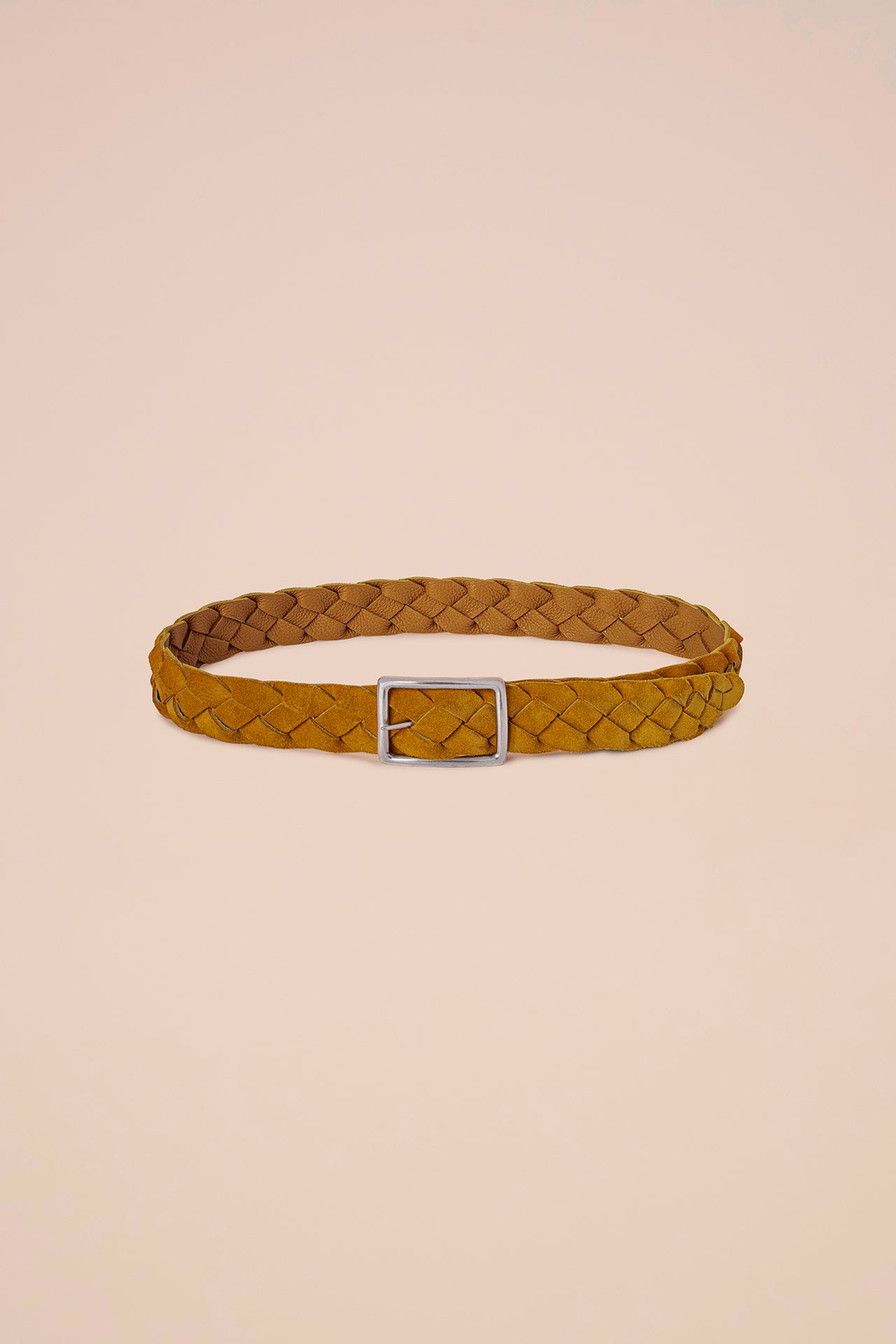 Venezia cintura in suede e nappa - Reversibile - DARKCHOCOLATE