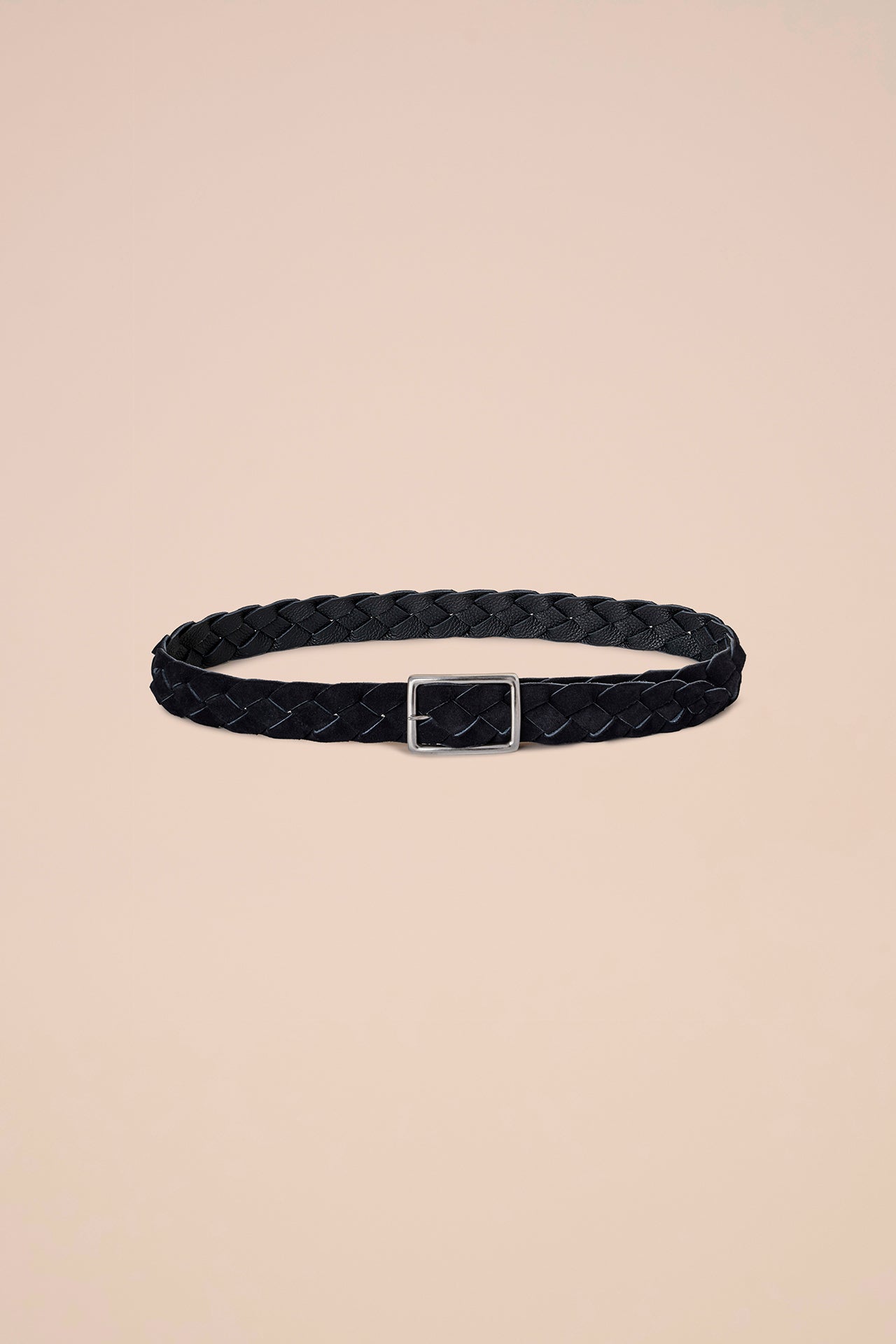Venezia cintura in suede e nappa - Reversibile - DARKCHOCOLATE