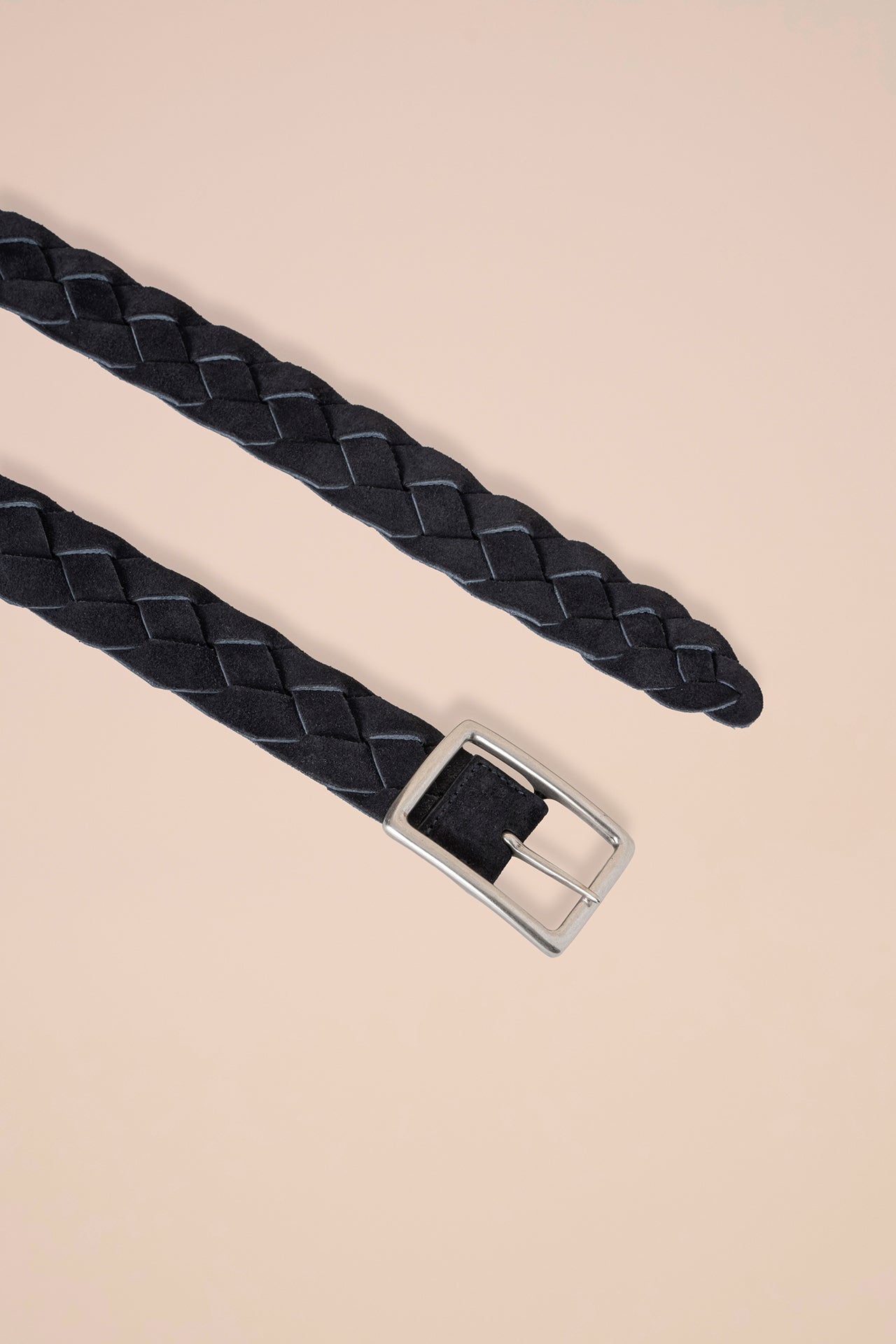 Venezia cintura in suede e nappa - Reversibile - DARKCHOCOLATE