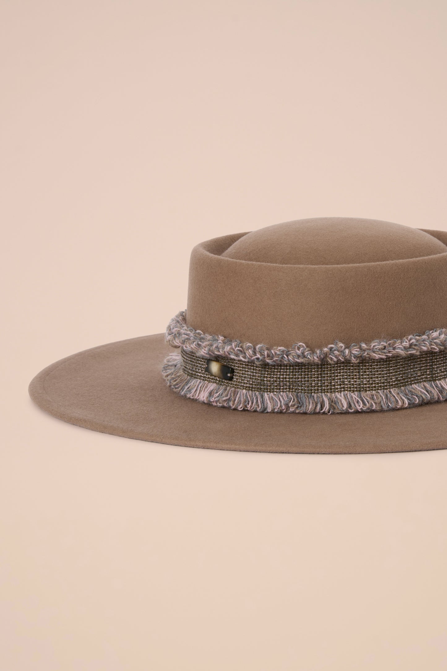 Leon Flat Felt Hat - MIDNIGHTBLUE