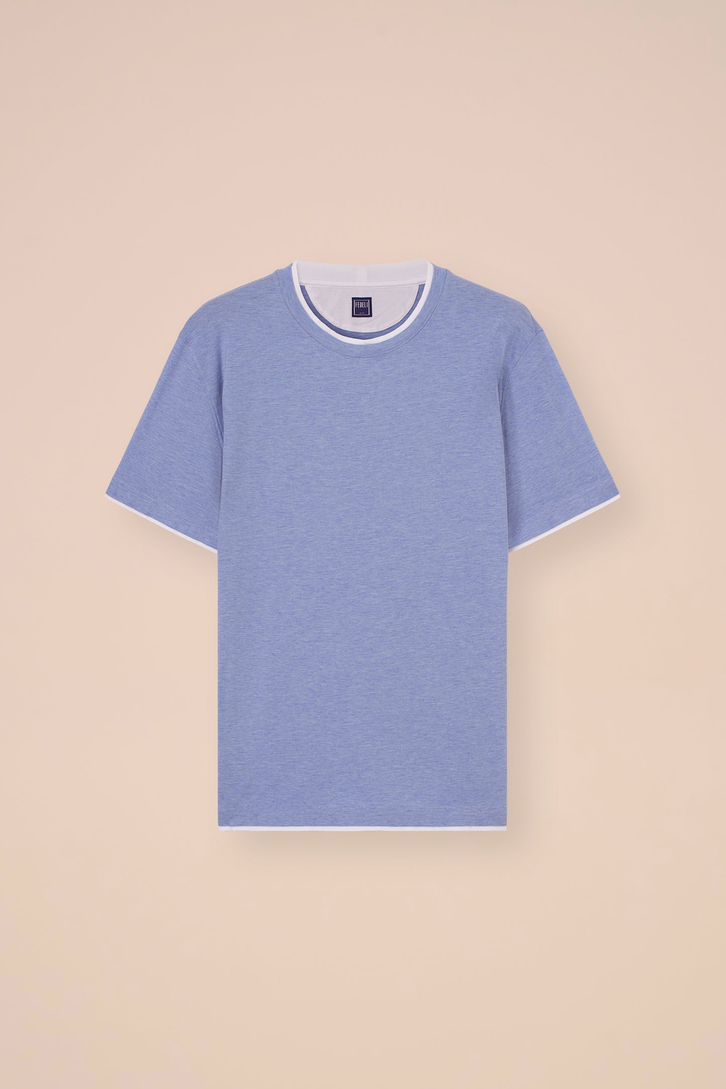 Duo Cotton Jersey Mèlange T-shirt - OLIVEGREENMELANGE