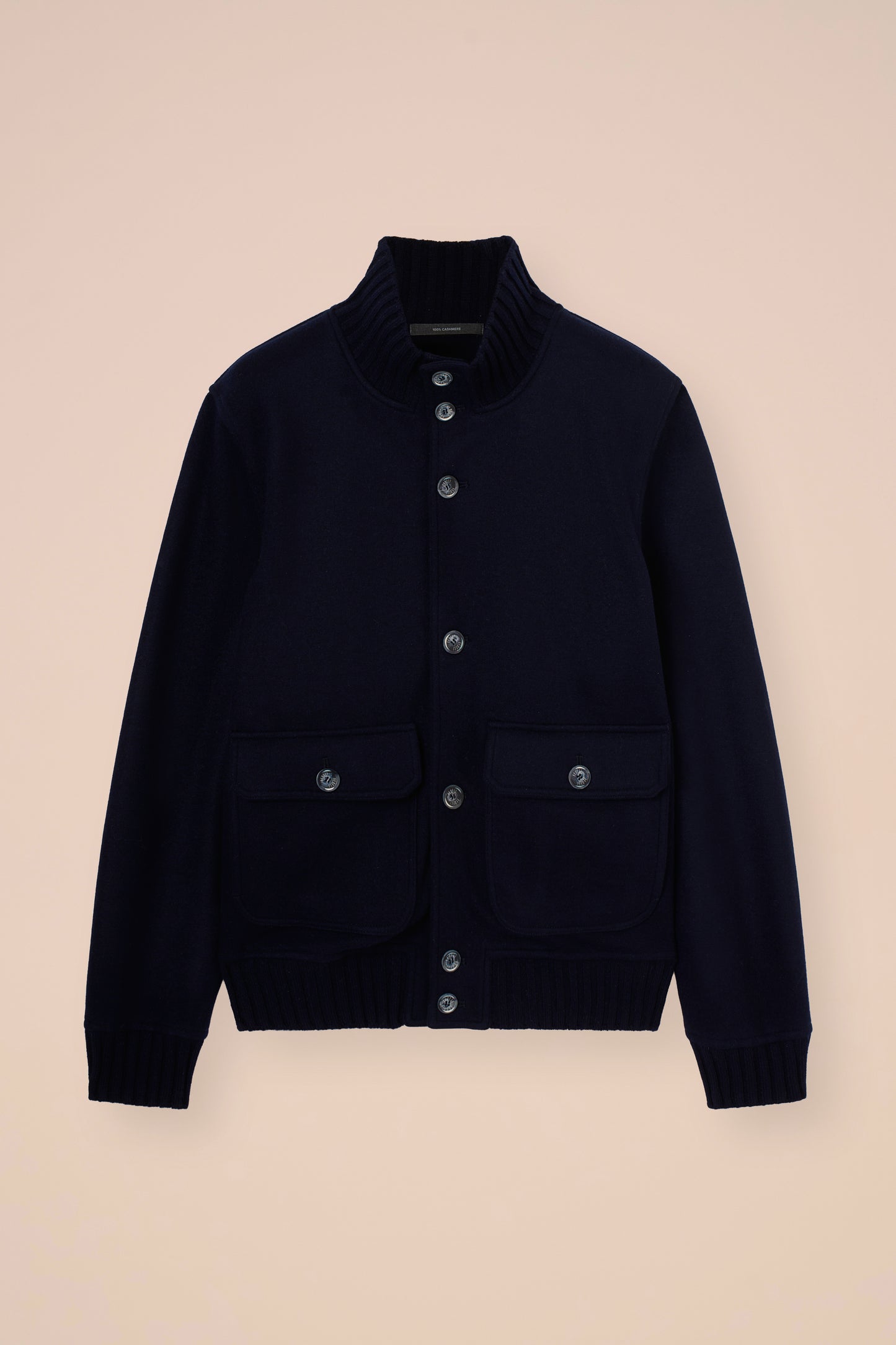Surreale bomber in cashmere flanel double - STONEMELANGE