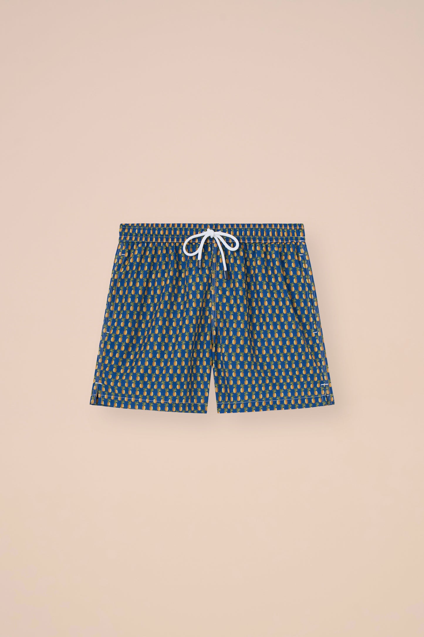 Madeira - The Sustainable Swim Trunks - Pineapple Pattern - FLAMINGO