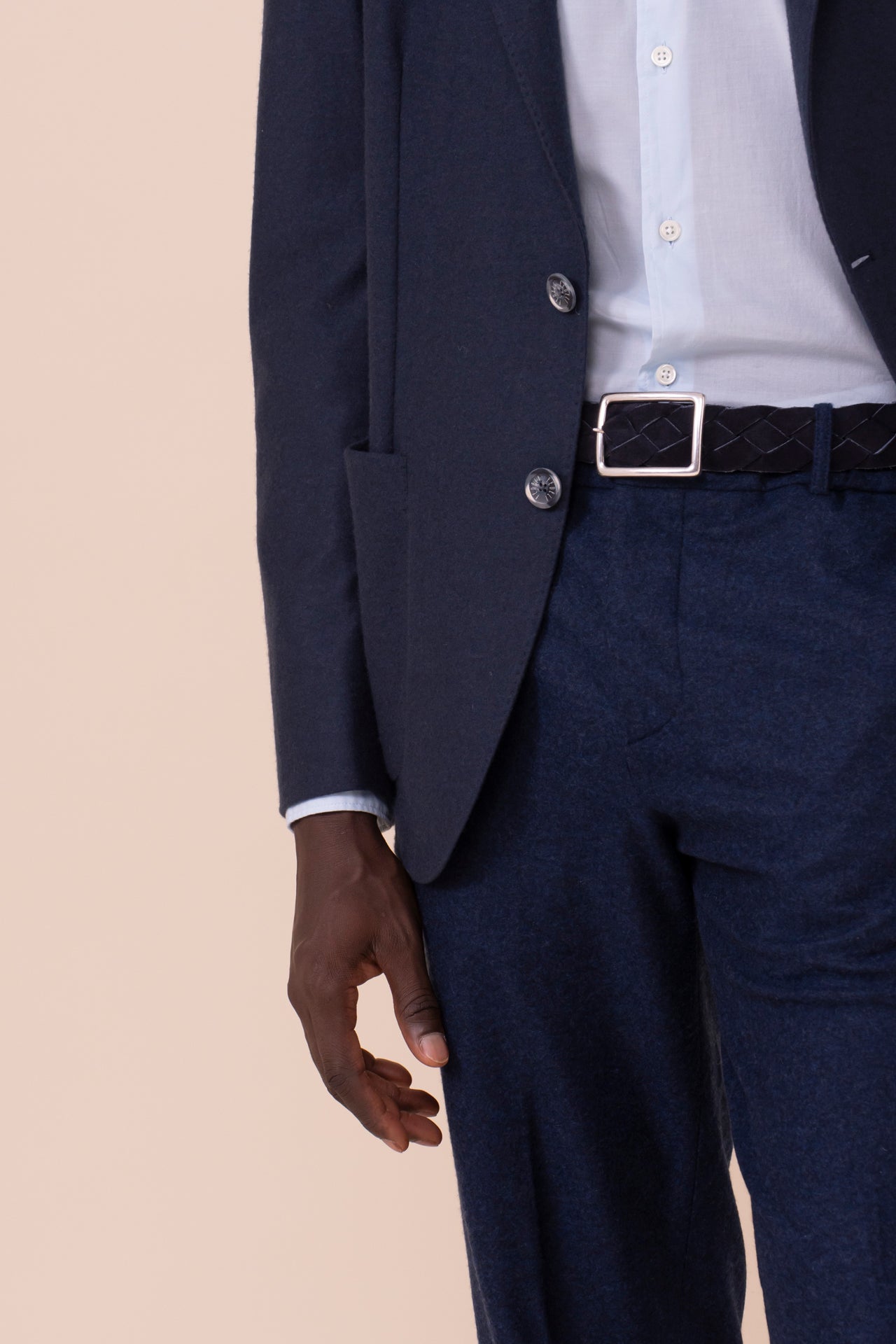 Taylor Cashmere Flanel Single-breast Jacket - STORM