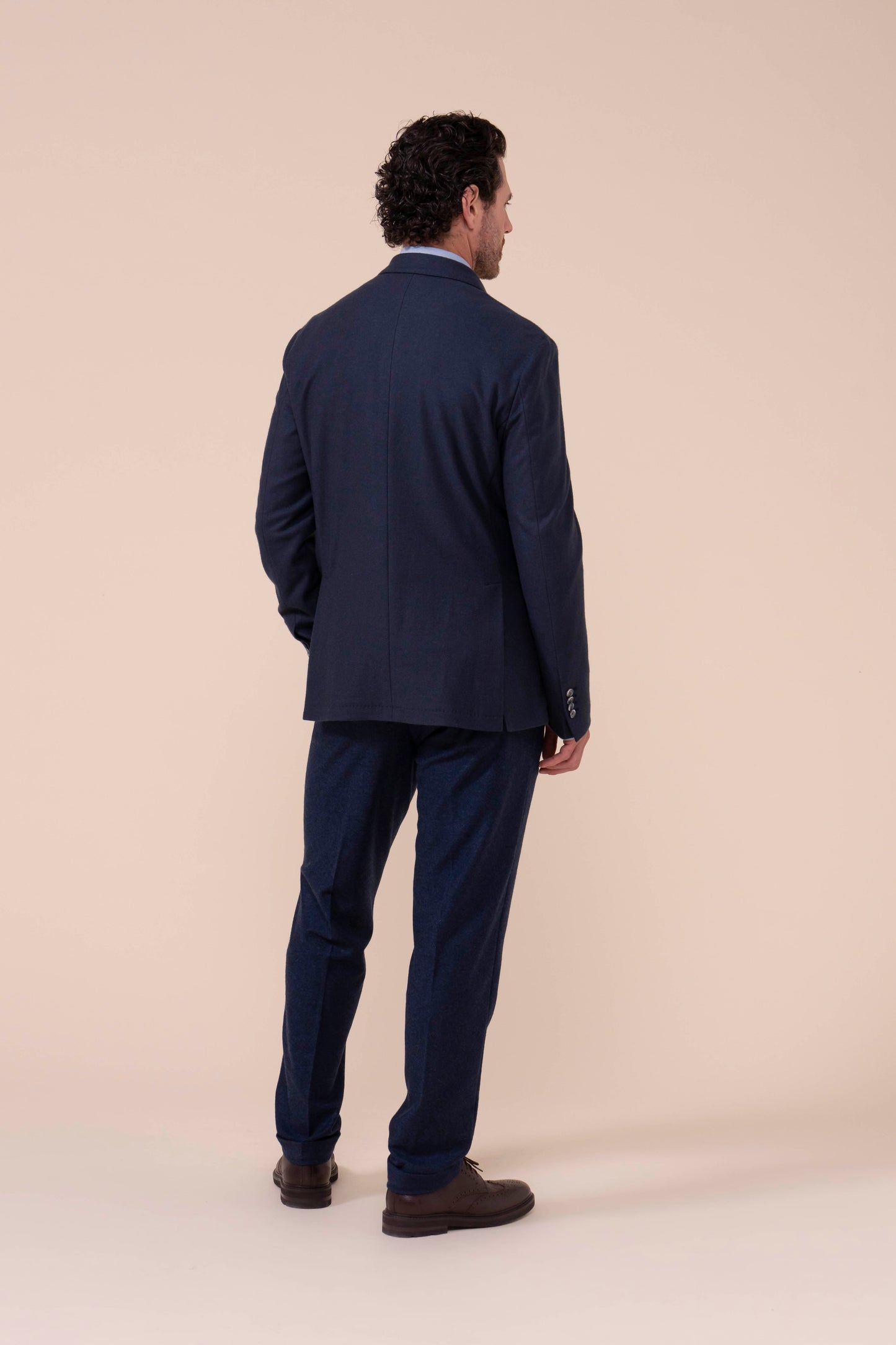 Taylor giacca monopetto in cashmere flanel - STORM