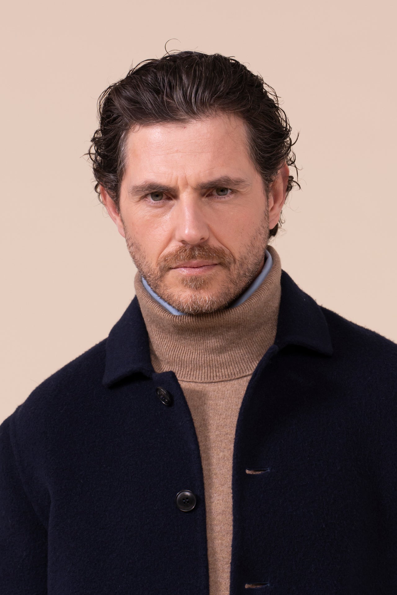 Cambridge giacca in lana e cashmere - MIDNIGHTBLUE