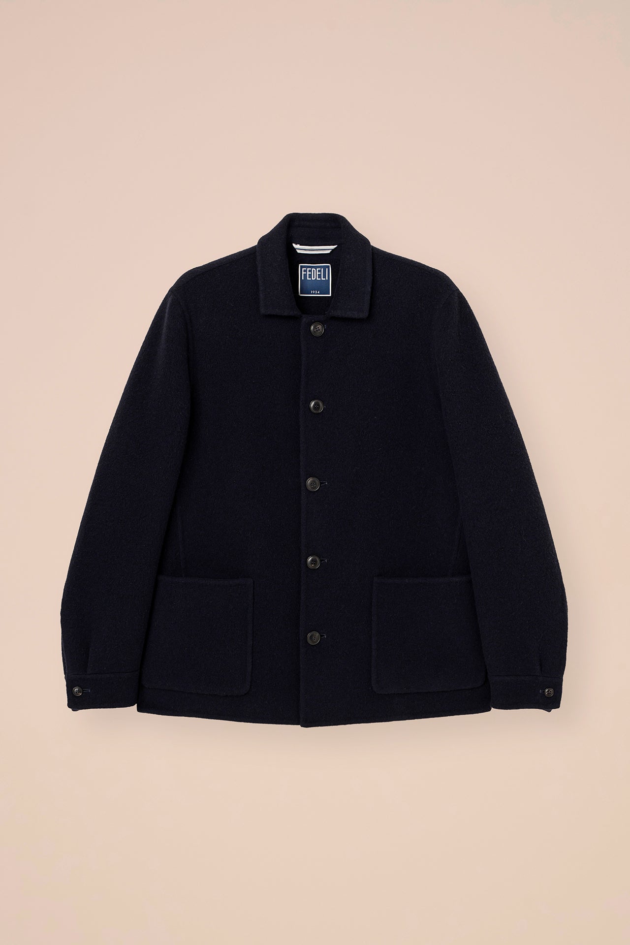 Cambridge giacca in lana e cashmere - MIDNIGHTBLUE