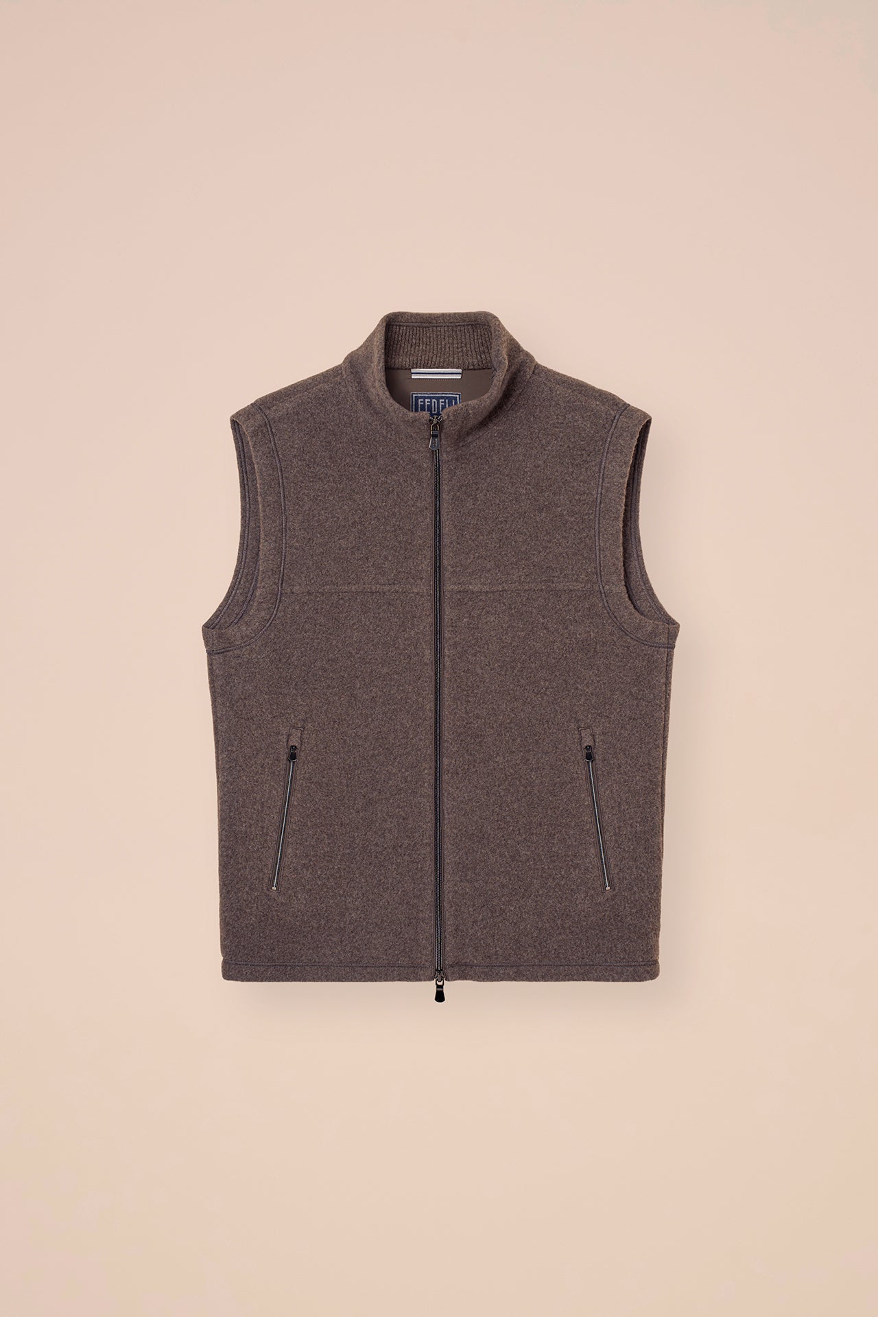Par Cashmere Velour Vest - DARKGREIGE