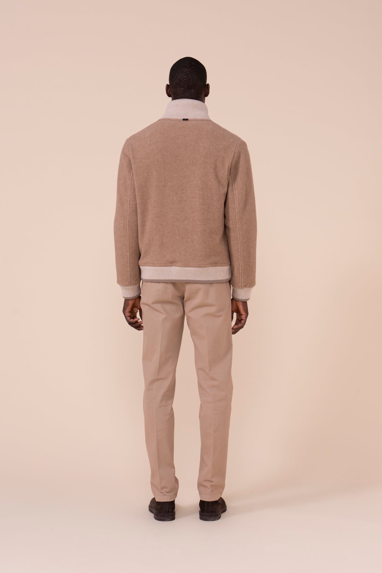 Polar Cashmere Velour Bomber - DUNES