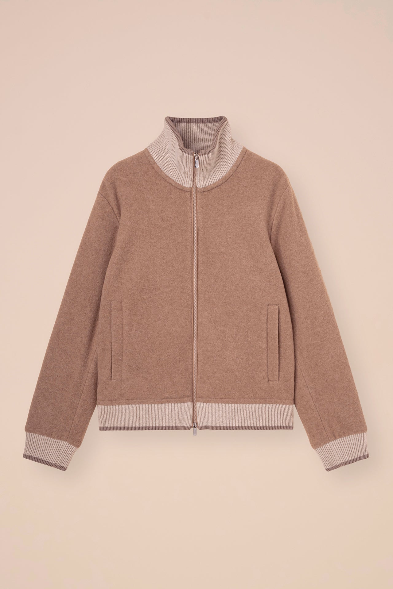 Polar Cashmere Velour Bomber - DUNES