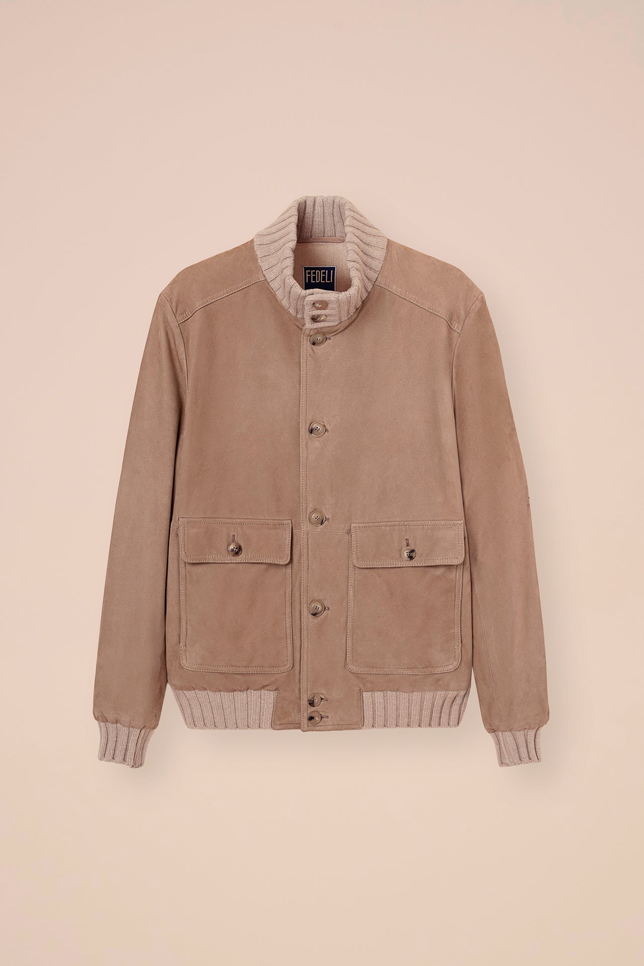 Verbier Suede Cashmere Padded Bomber - DUNES