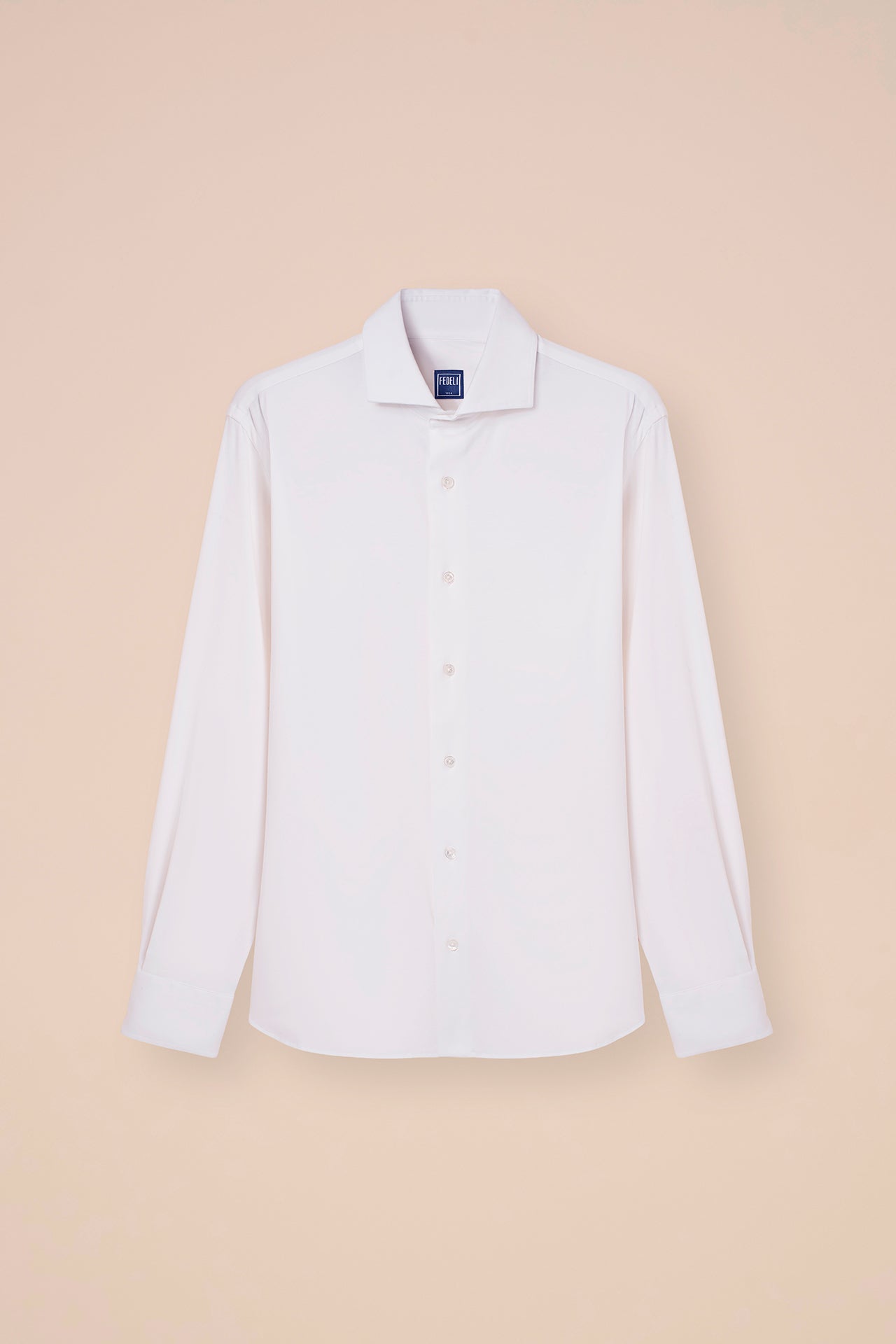 Giorgio Tecno Jersey Slim-fit Shirt - WHITE