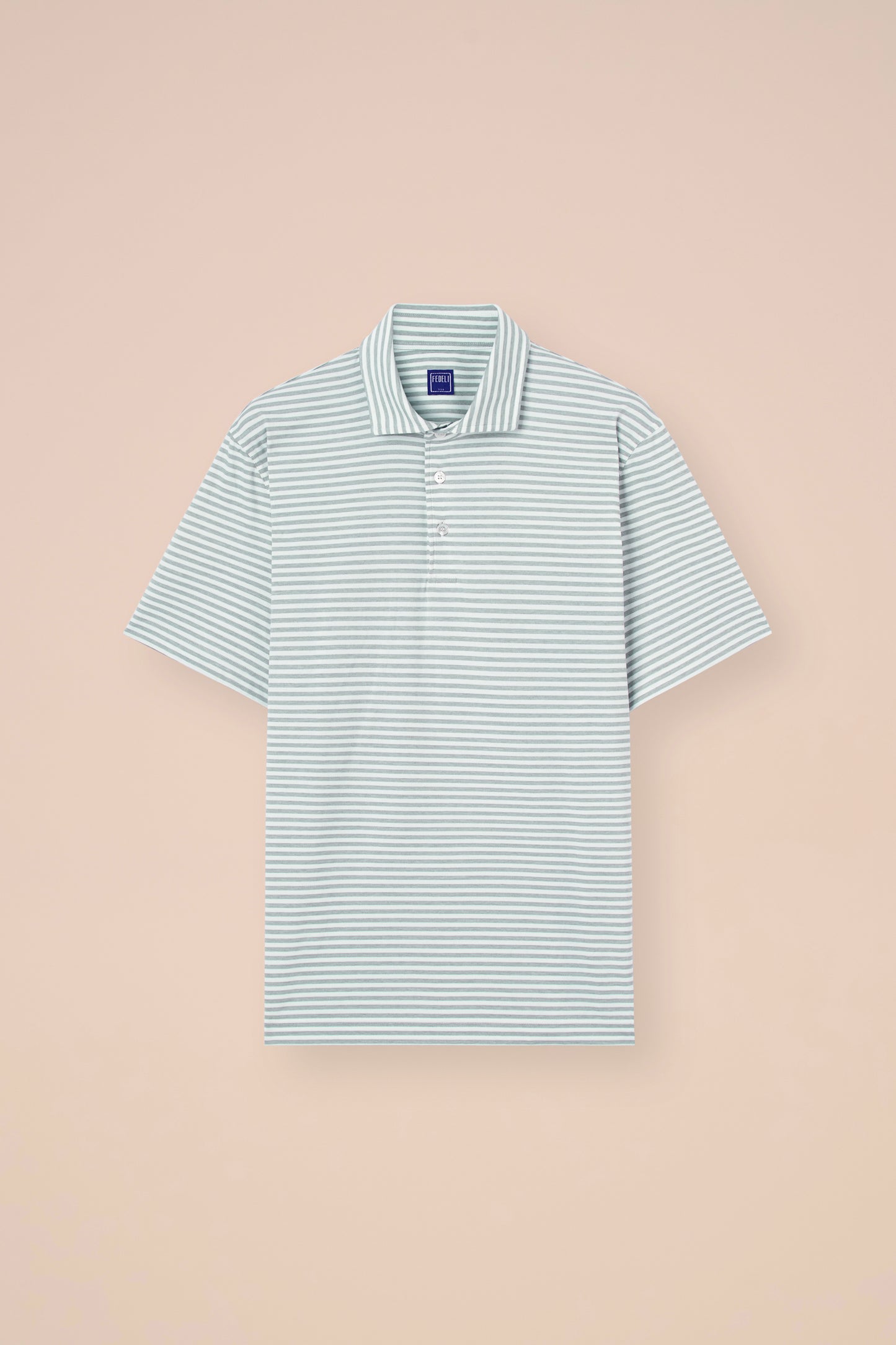 Zero polo in jersey tecnico rigato - SKYBLUE-LINE4