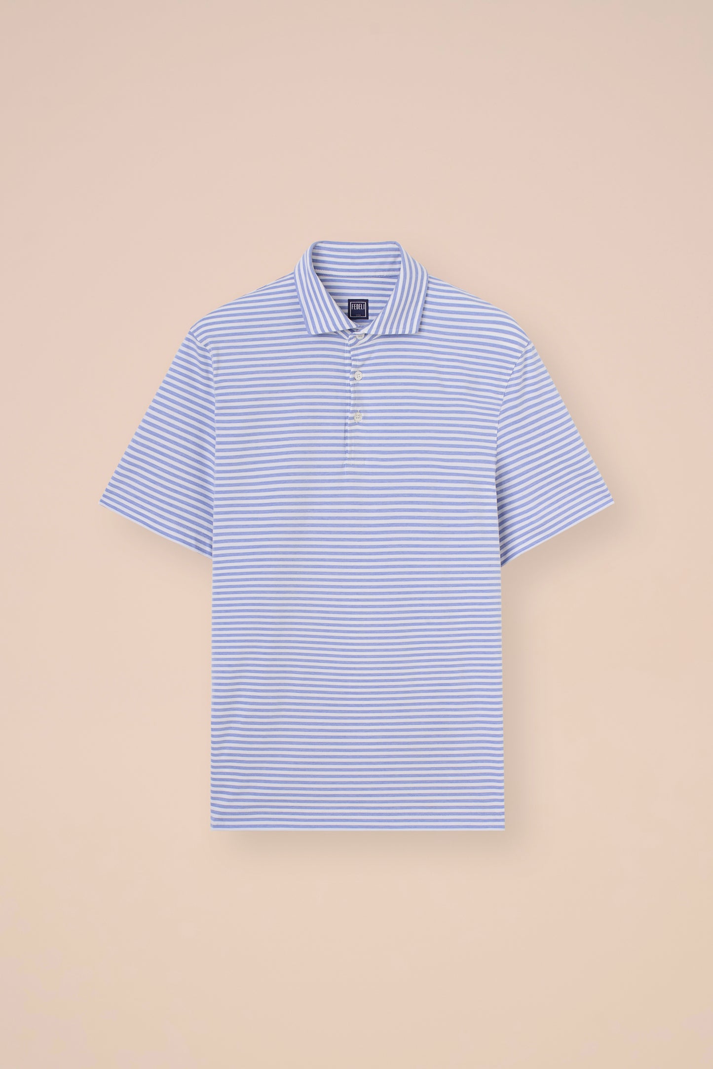 Zero Techno Jersey Striped Polo - SKYBLUE-LINE4