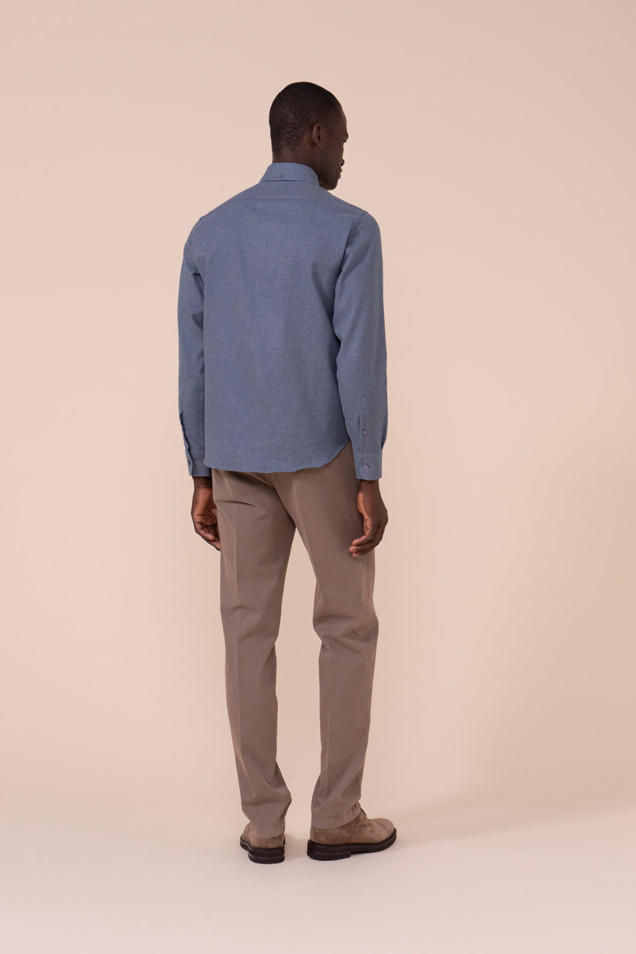 Alberto Cotton Flanel Shirt - DENIM