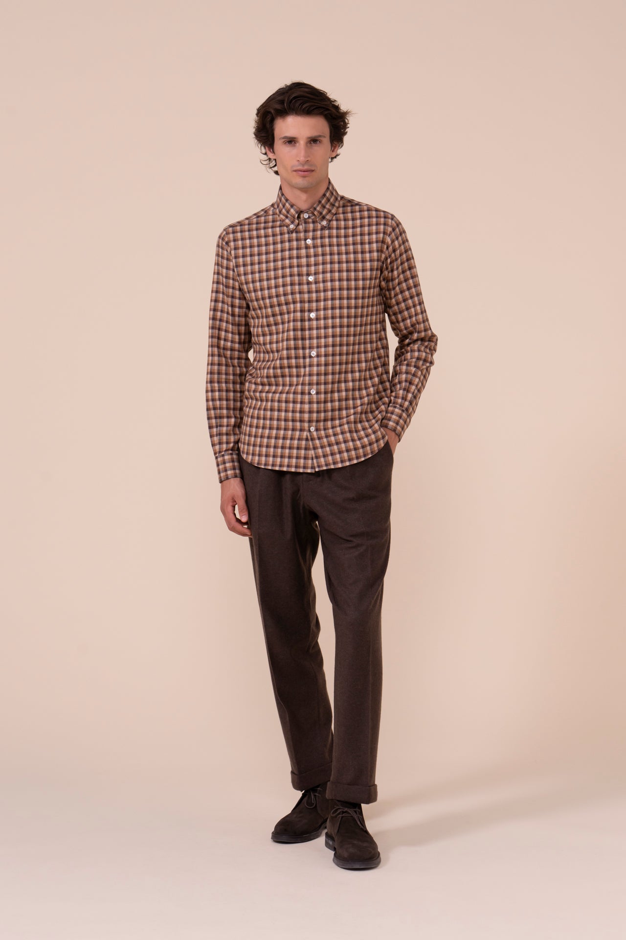 Alberto Cotton and Lyocell Shirt - SIENNA