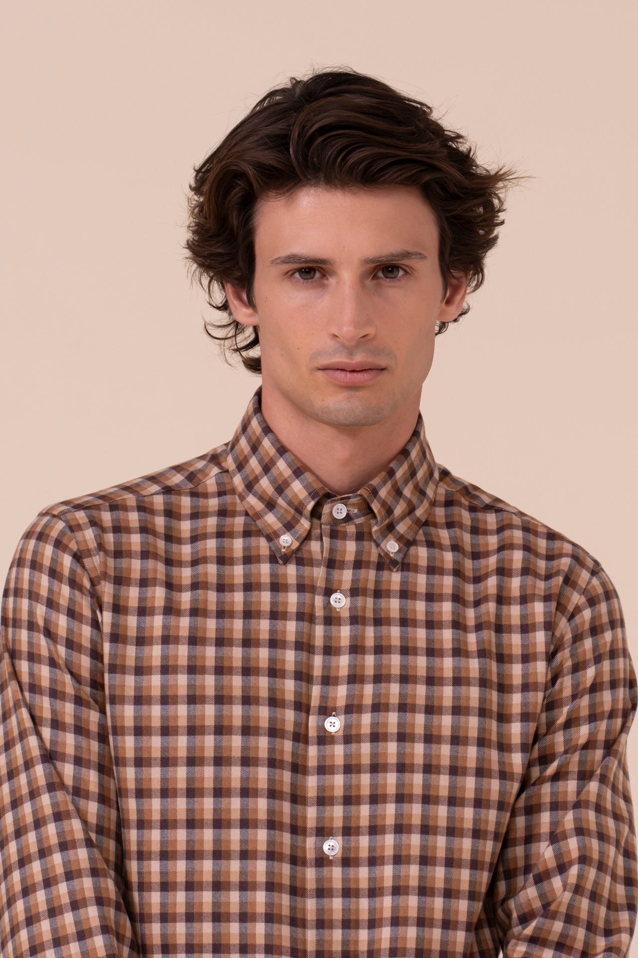 Alberto Cotton and Lyocell Shirt - SIENNA