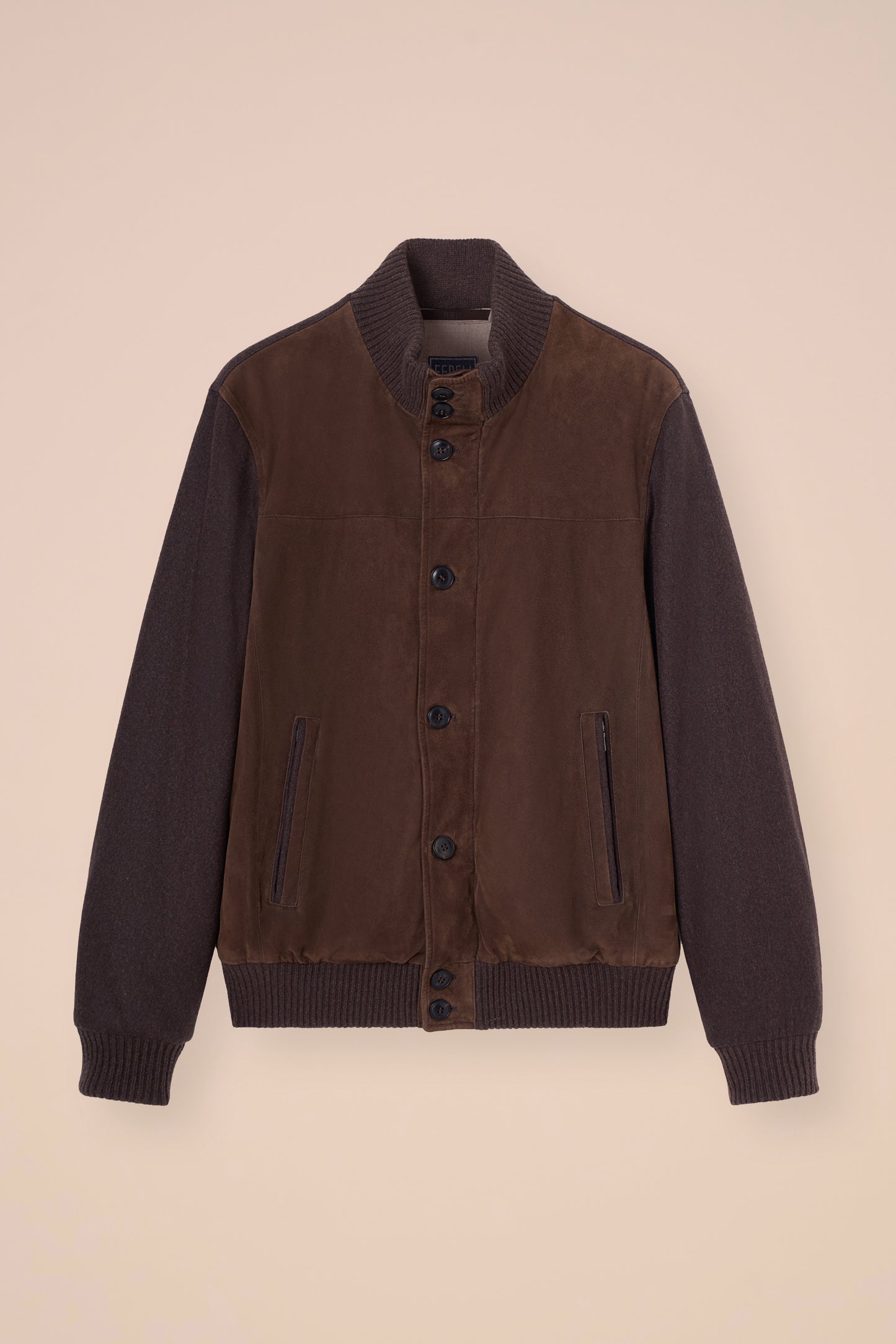 Villard giacca in cashmere e suede - COFFEE