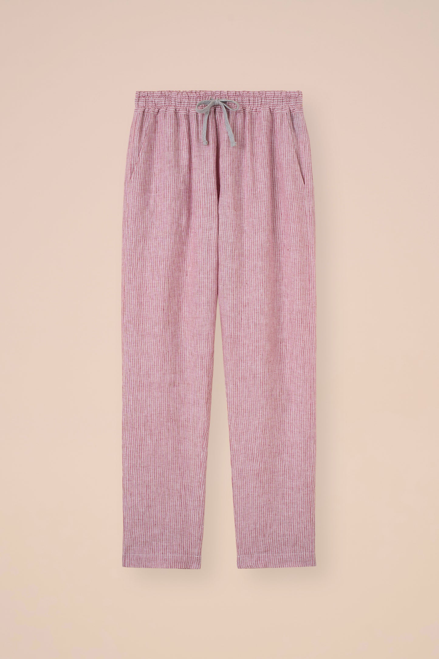 Bonifacio pantaloni in lino rigato - WAVEMELANGE