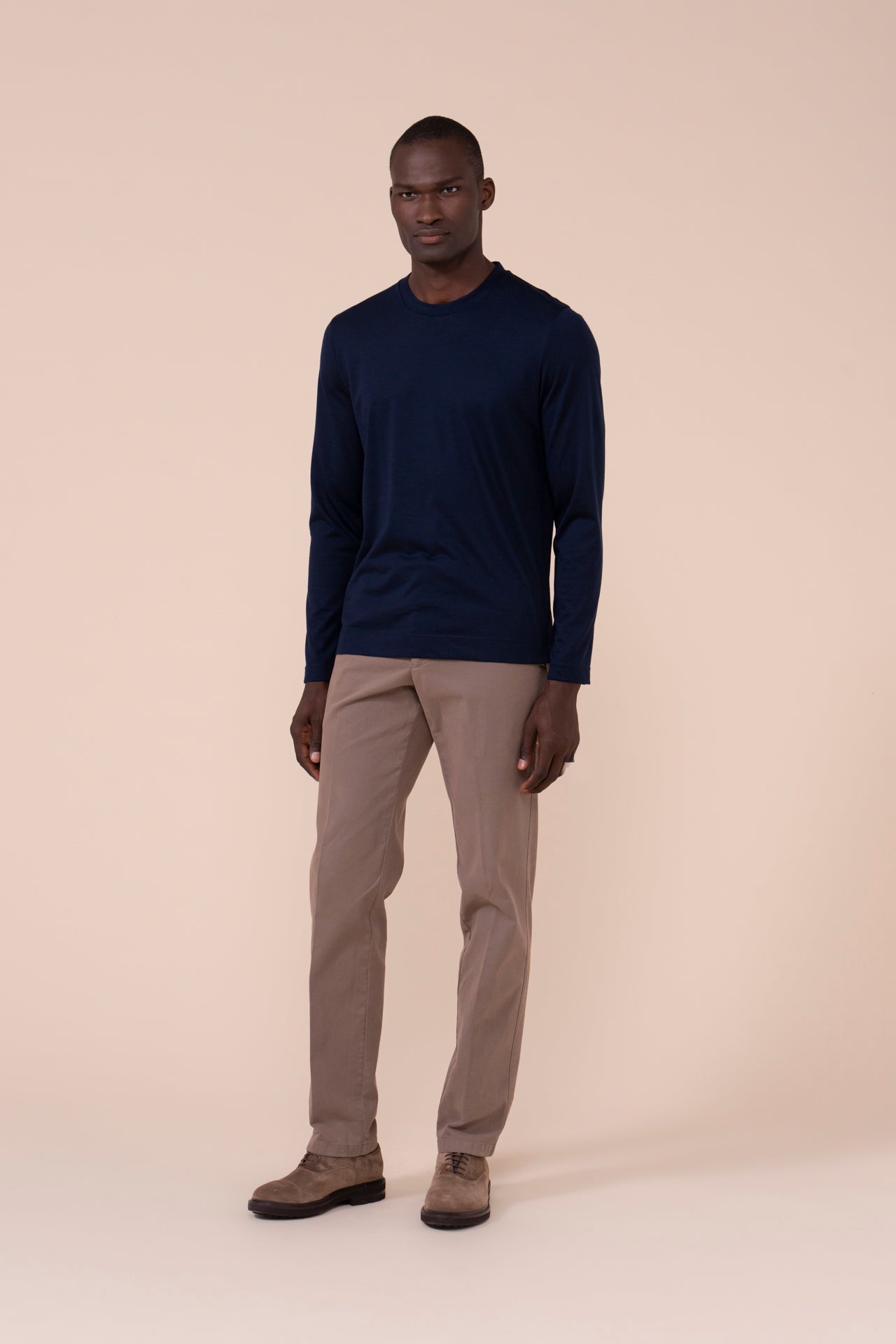 Extreme Jersey Wool Long Sleeve T-Shirt - MIDNIGHTBLUE