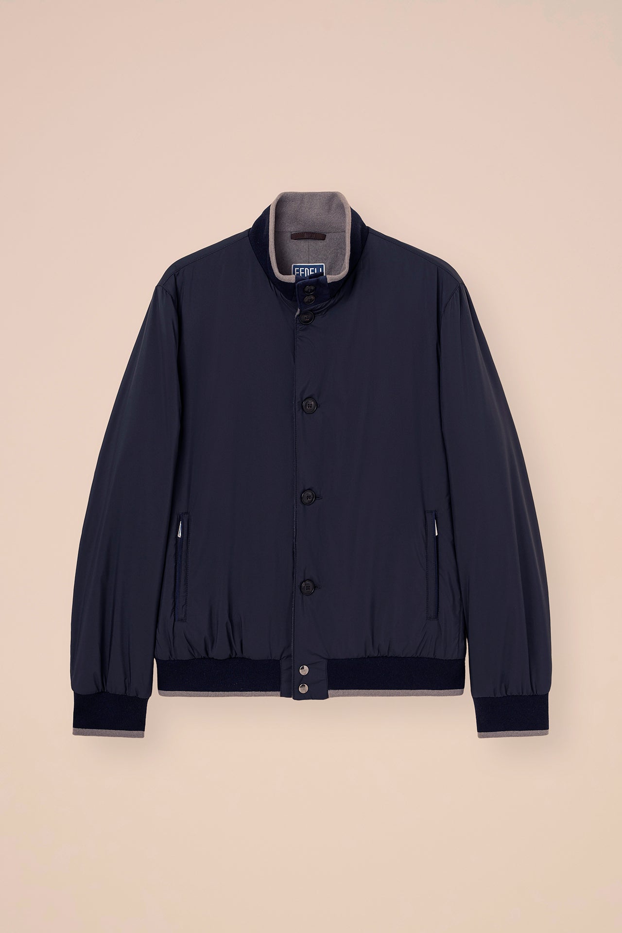 Ascona Airstop Cashmere Padded Bomber - MIDNIGHTBLUE