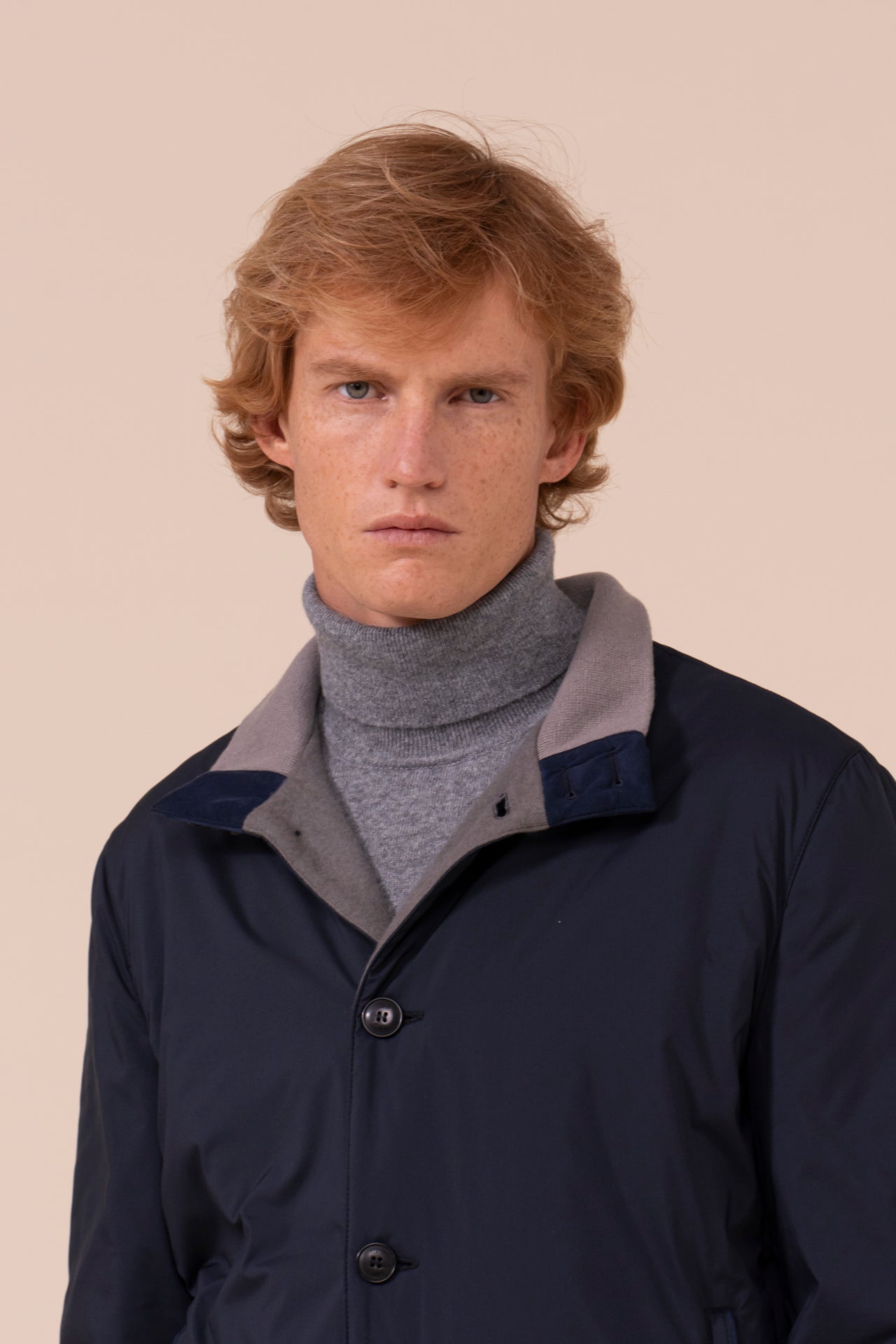 Ascona Airstop Cashmere Padded Bomber - MIDNIGHTBLUE