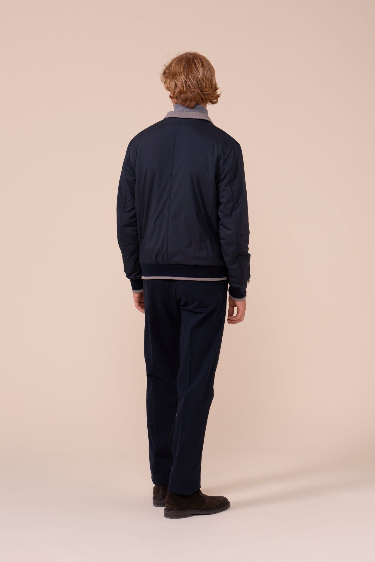Ascona Airstop Cashmere Padded Bomber - MIDNIGHTBLUE