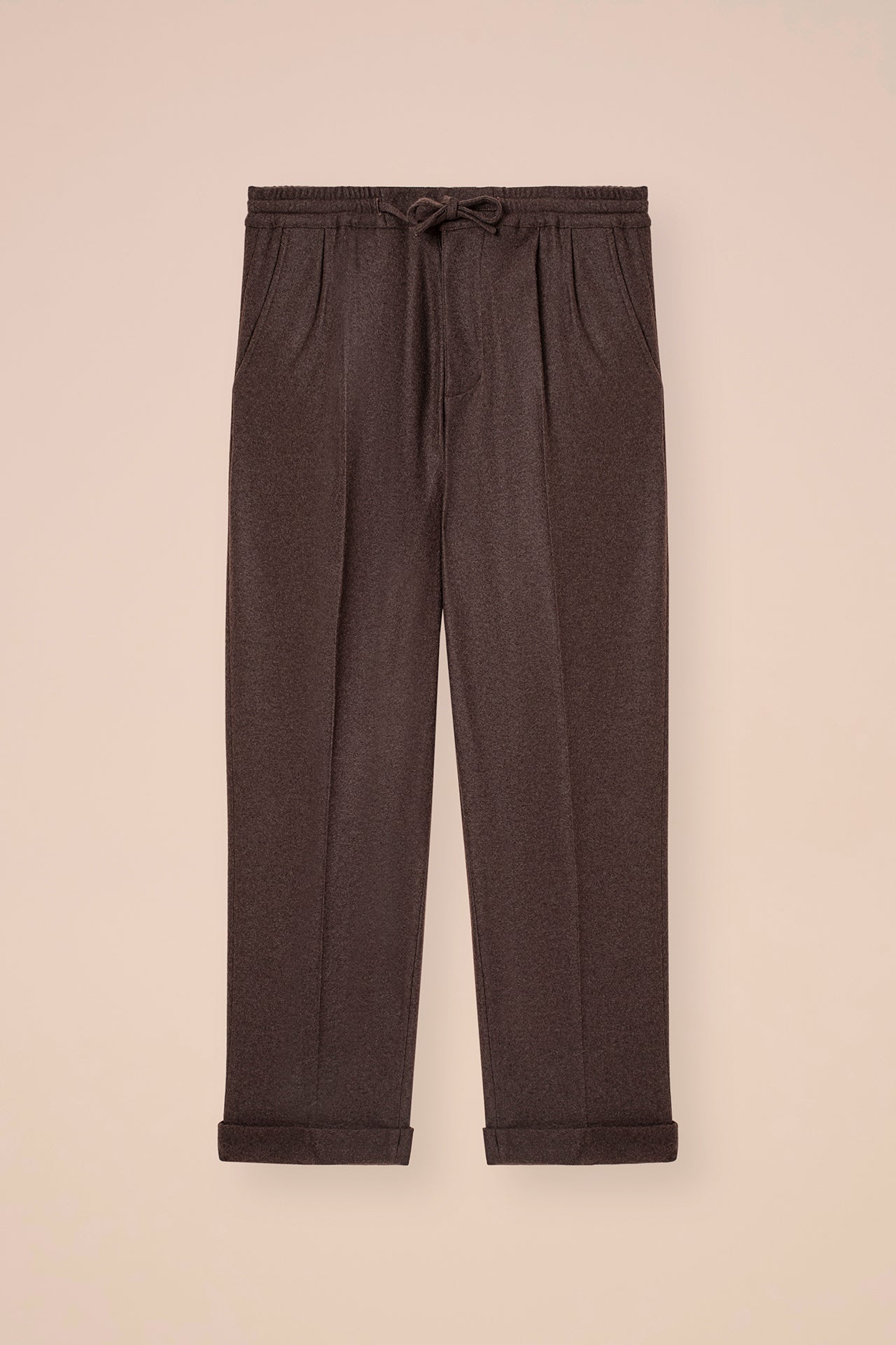 Harvard pantaloni morbidi in cashmere flanel - MIDNIGHTBLUE