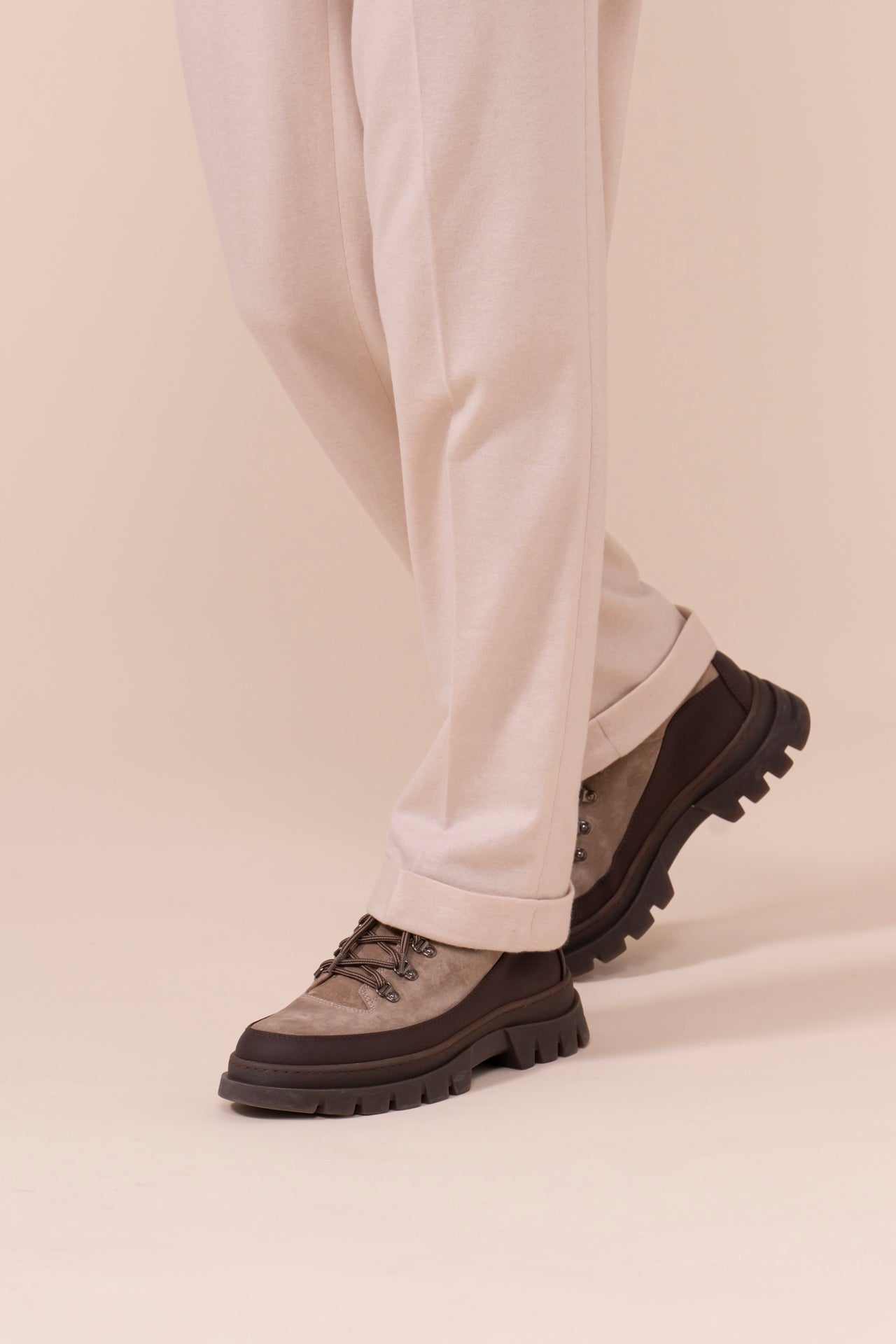 Harvard pantaloni morbidi in cashmere flanel - MIDNIGHTBLUE