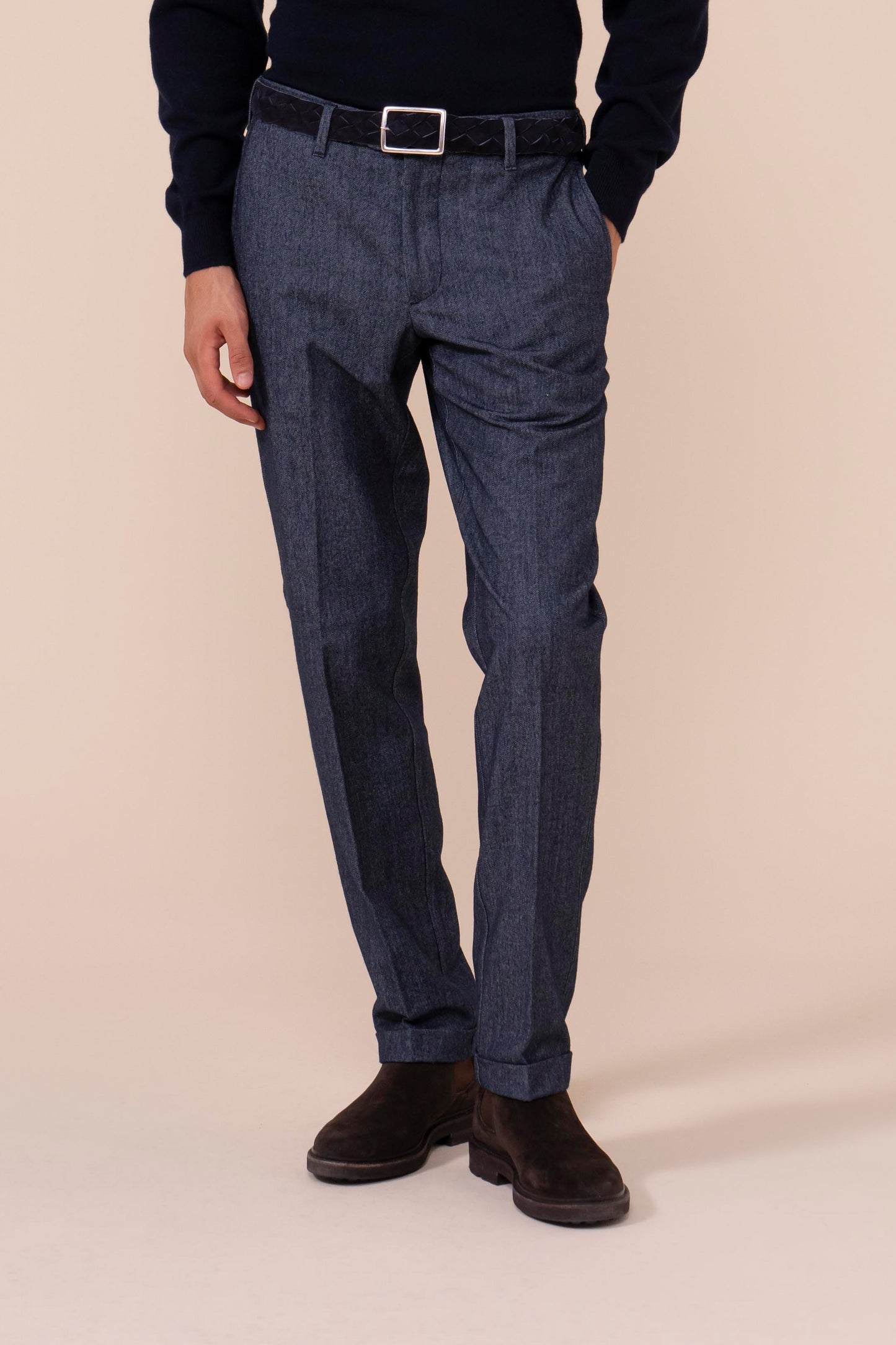 Boston pantaloni in lana e cotone stretch - STORM
