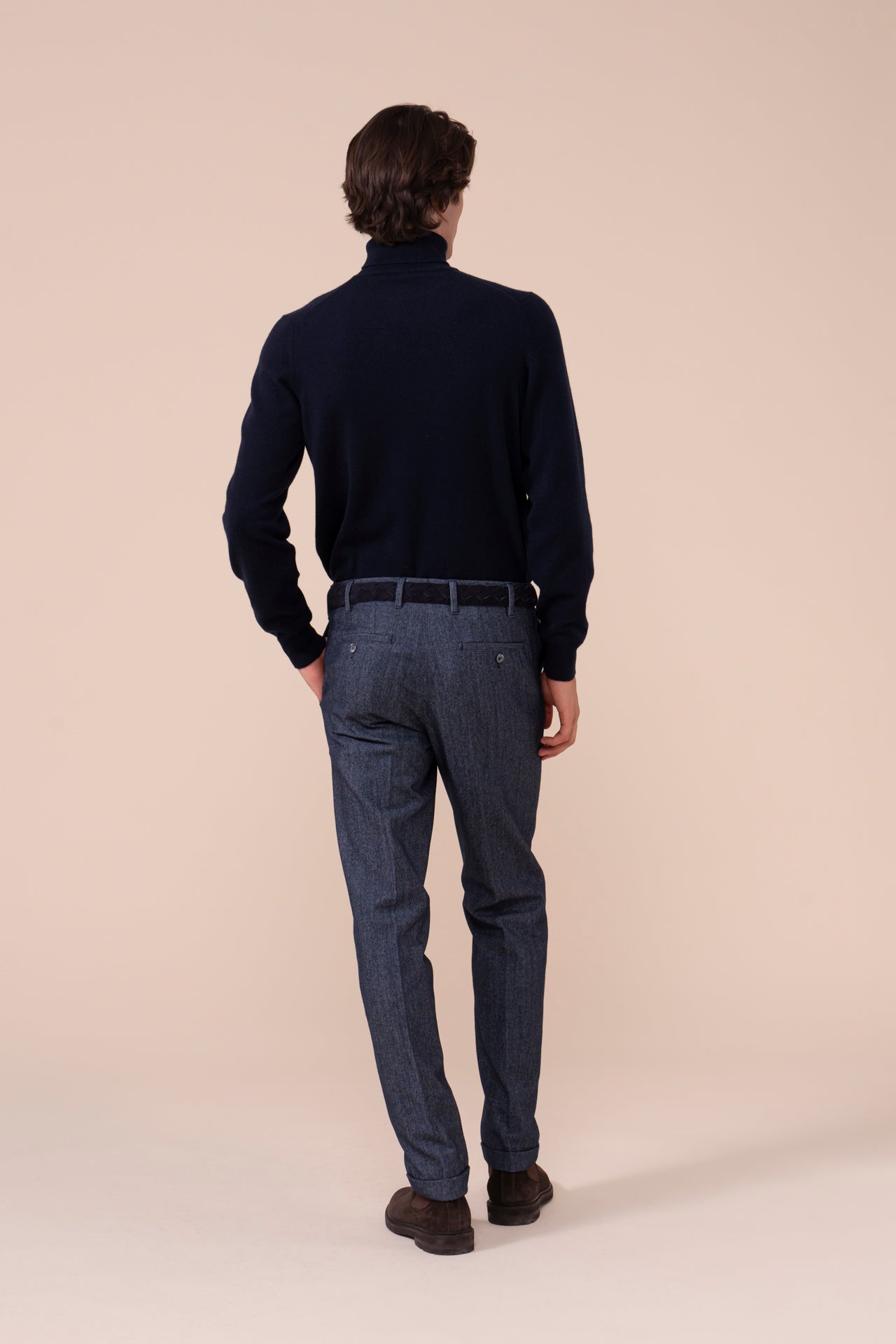 Boston pantaloni in lana e cotone stretch - STORM