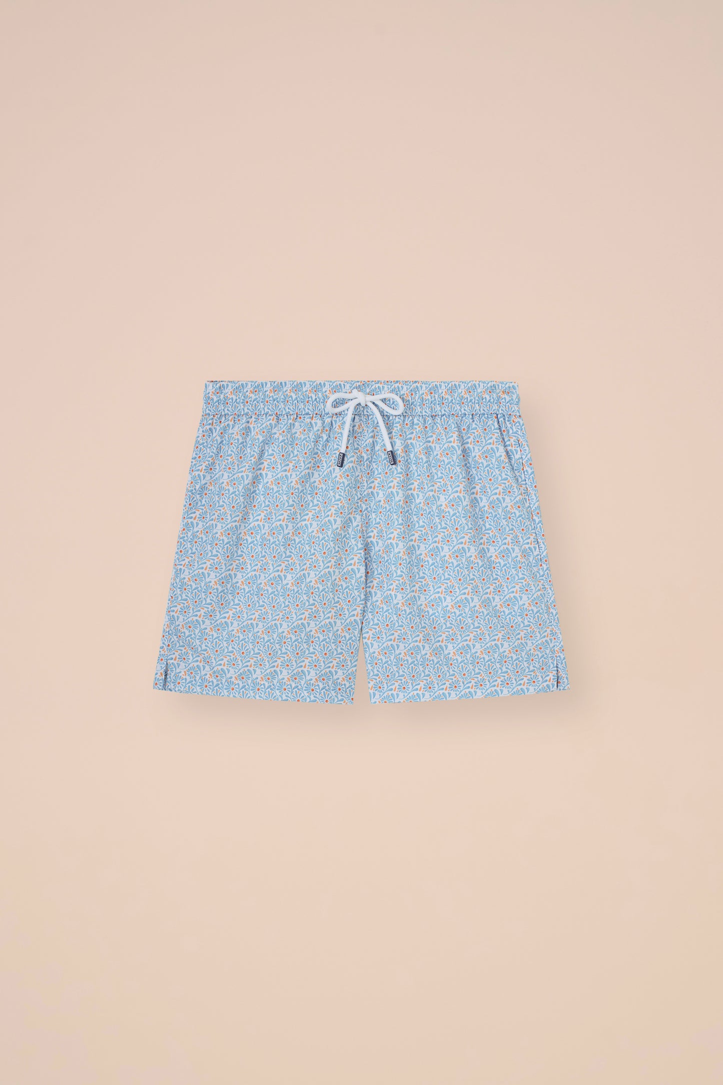 Madeira - The Sustainable Swim Trunks - Dahlia Pattern - PACIFICBLUE